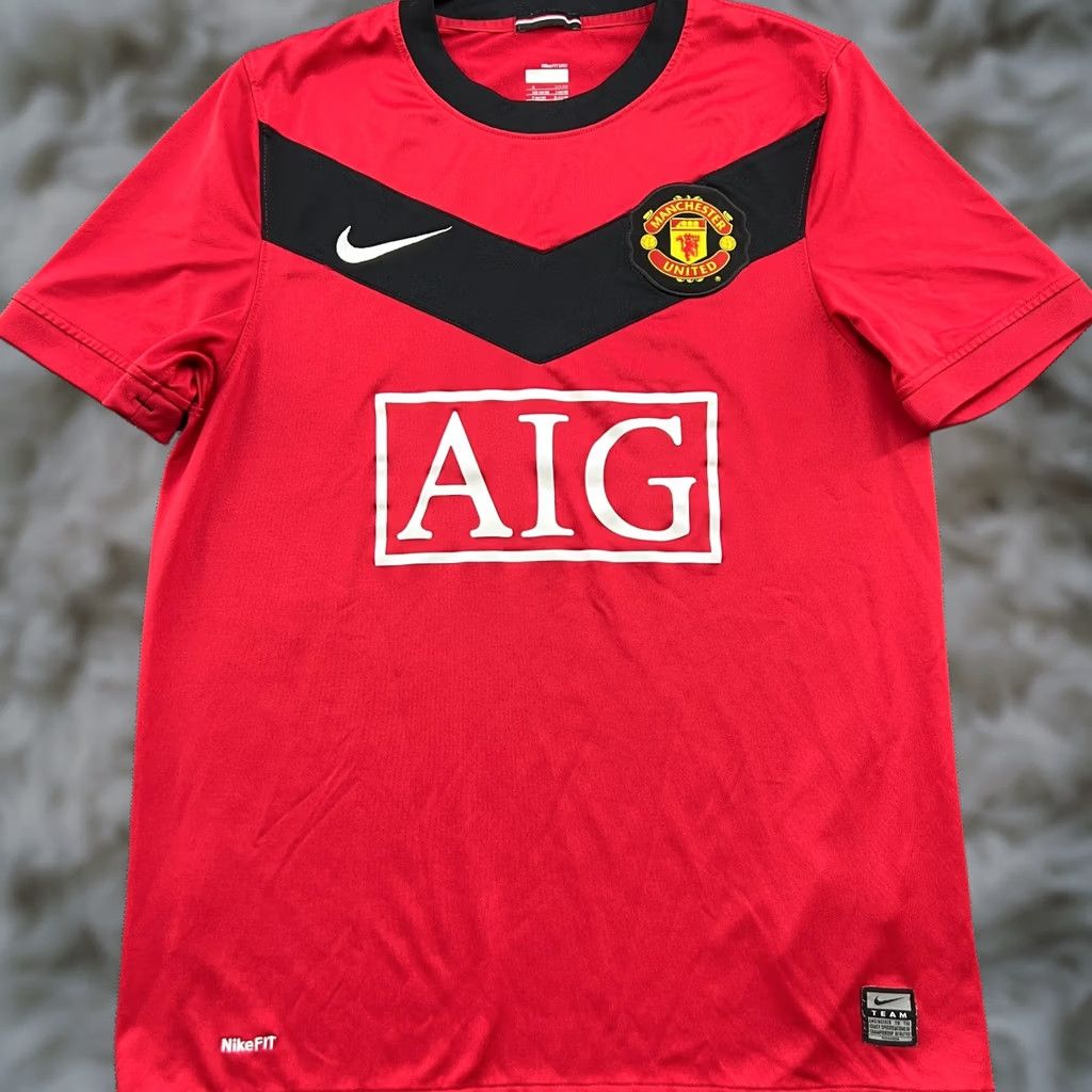 Nike Nike Manchester United 2009 2010 Home Mens Football Jersey Shirt Small S Red Size US S / EU 44-46 / 1 - 1 Thumbnail