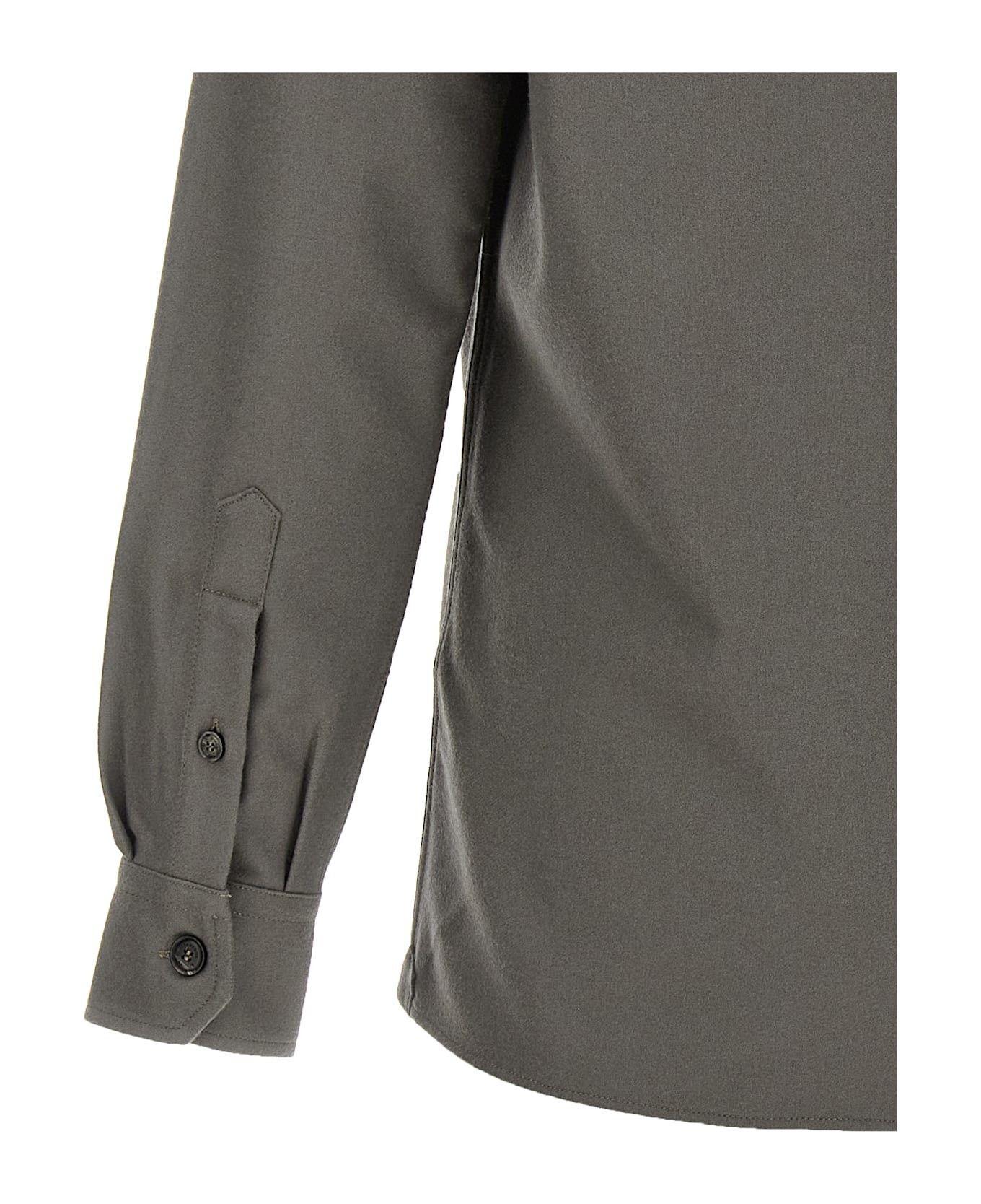 Brunello Cucinelli o1mtch0225 Camp Collar Overshirt in Green Size US XL / EU 56 / 4 - 4 Thumbnail