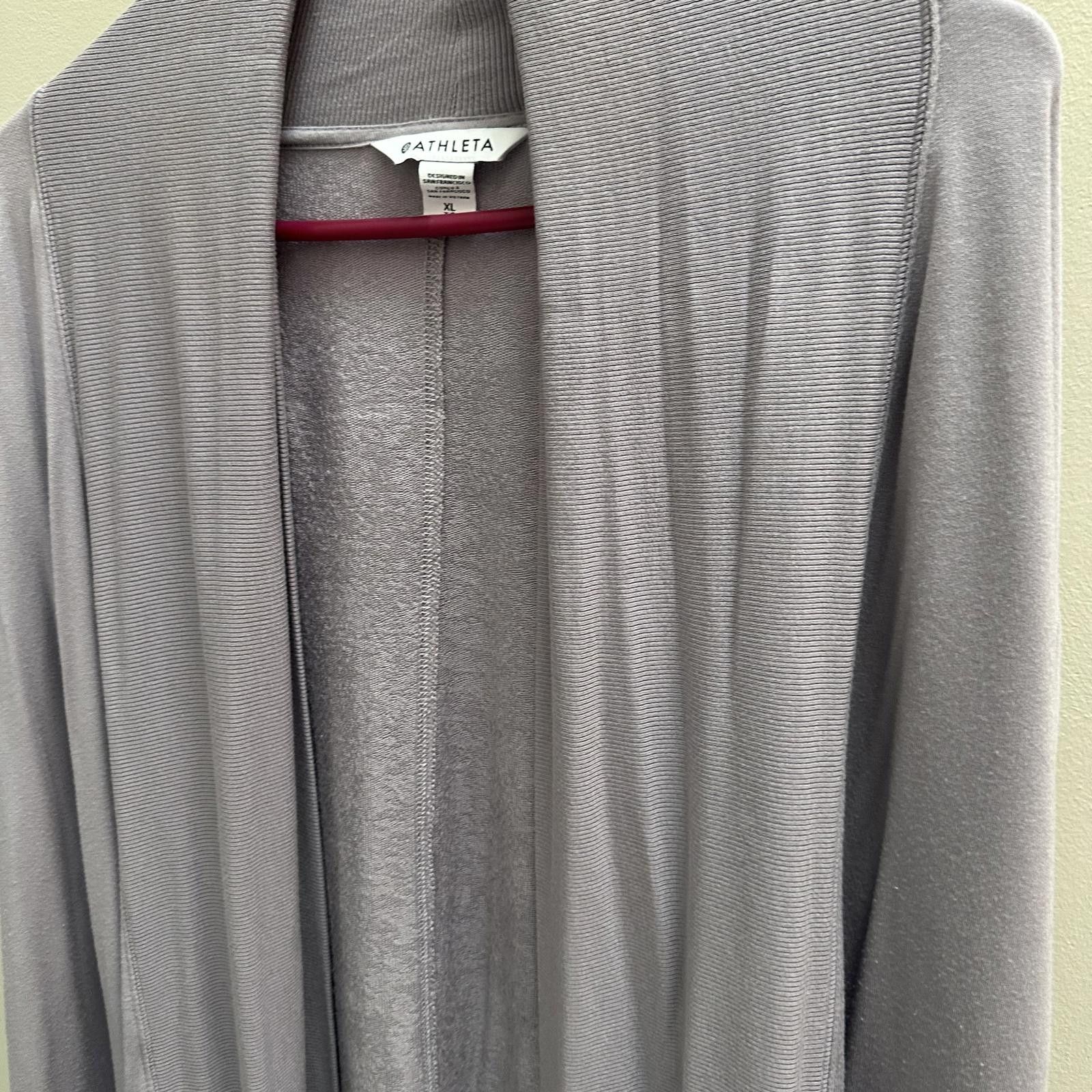 Designer Athleta Lightweight Gray Open Cardigan - XL Size XL / US 12-14 / IT 48-50 - 2 Thumbnail