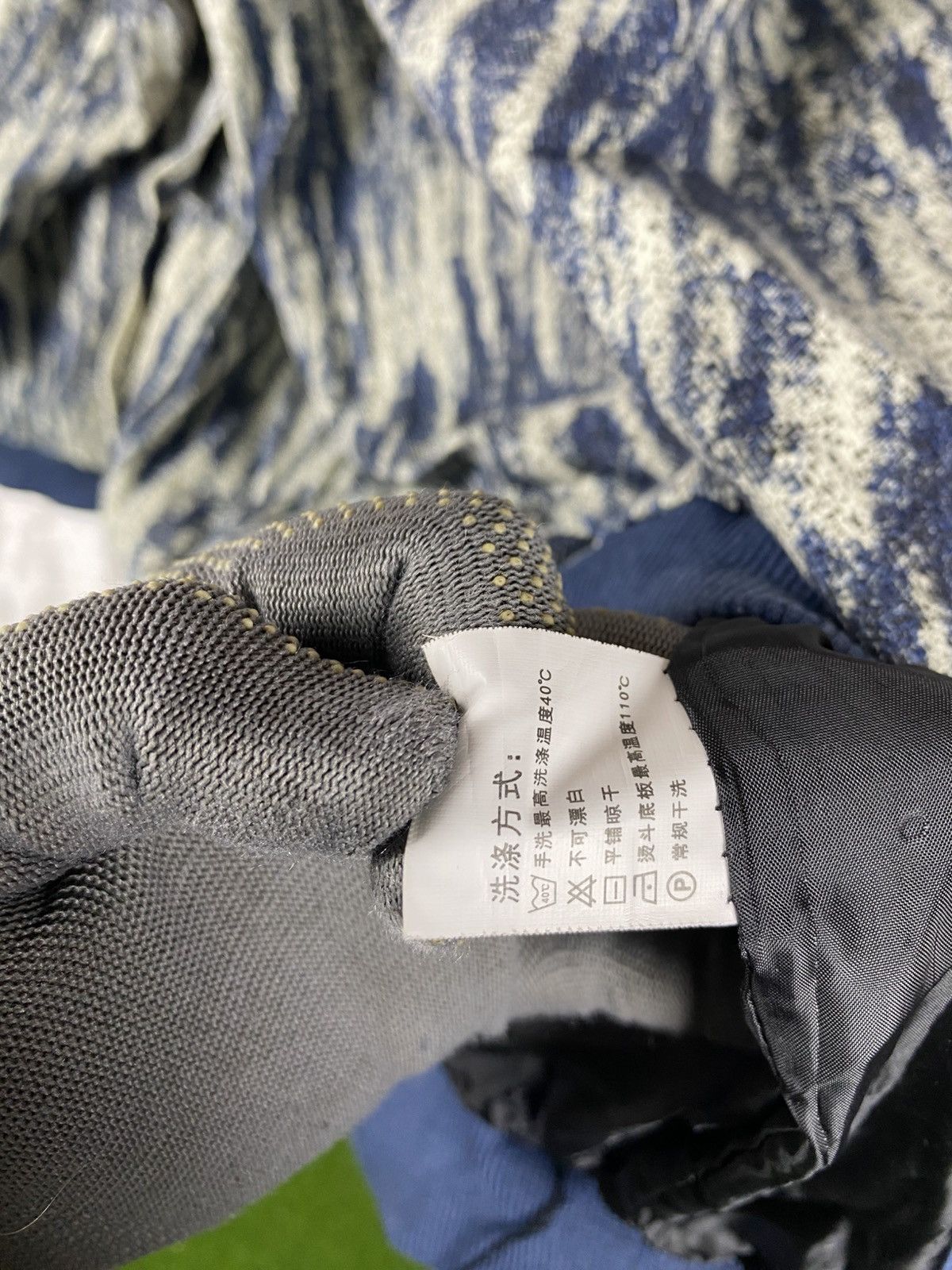 Vintage Struggle Abstract Pattern Jacket Blue Cream Snap Button Size US XL / EU 56 / 4 - 14 Thumbnail