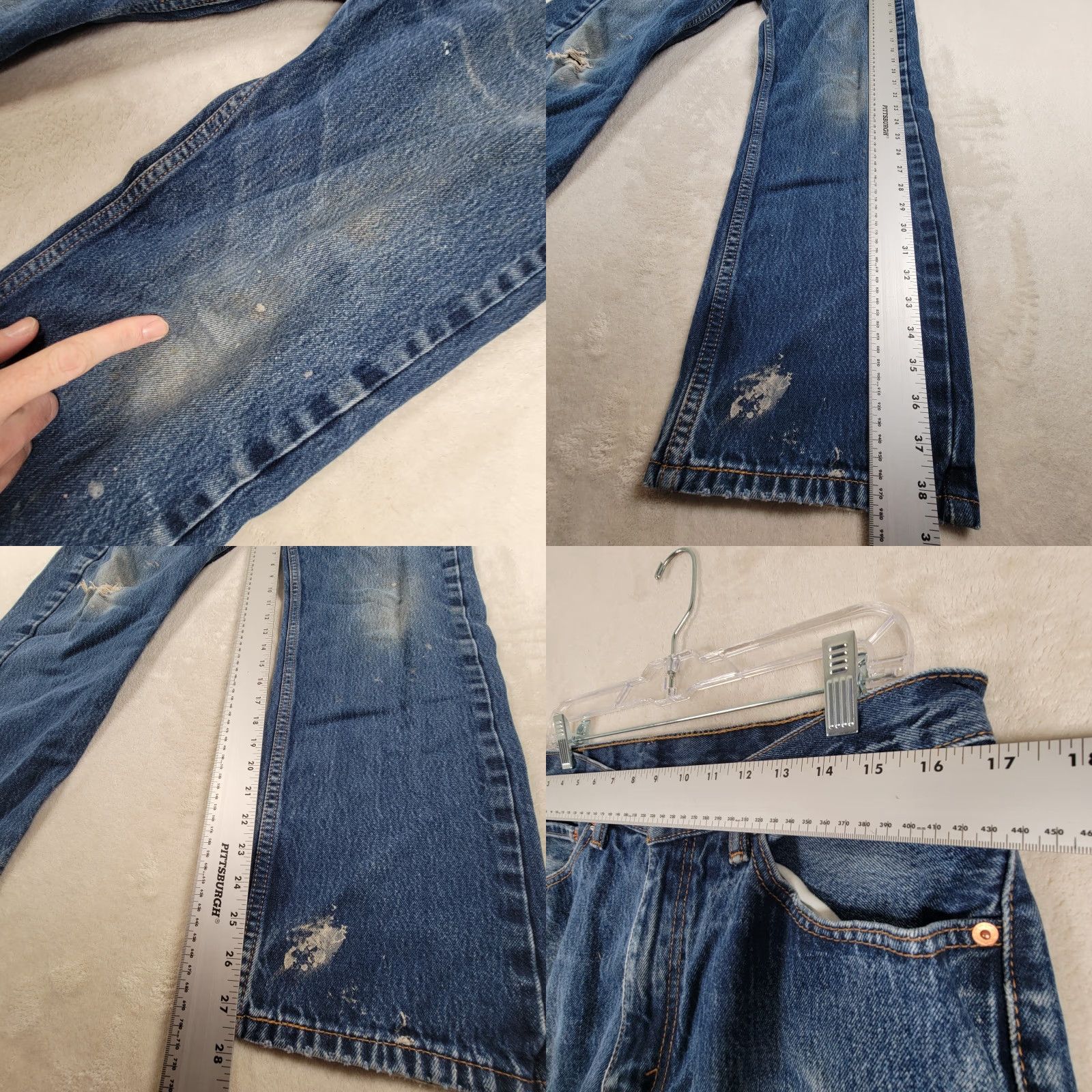 Levi's Levi's Jeans Men 34x30 505 Blue Denim Straight Regular 5-Pocket N/A Size US 34 / EU 50 - 9 Thumbnail