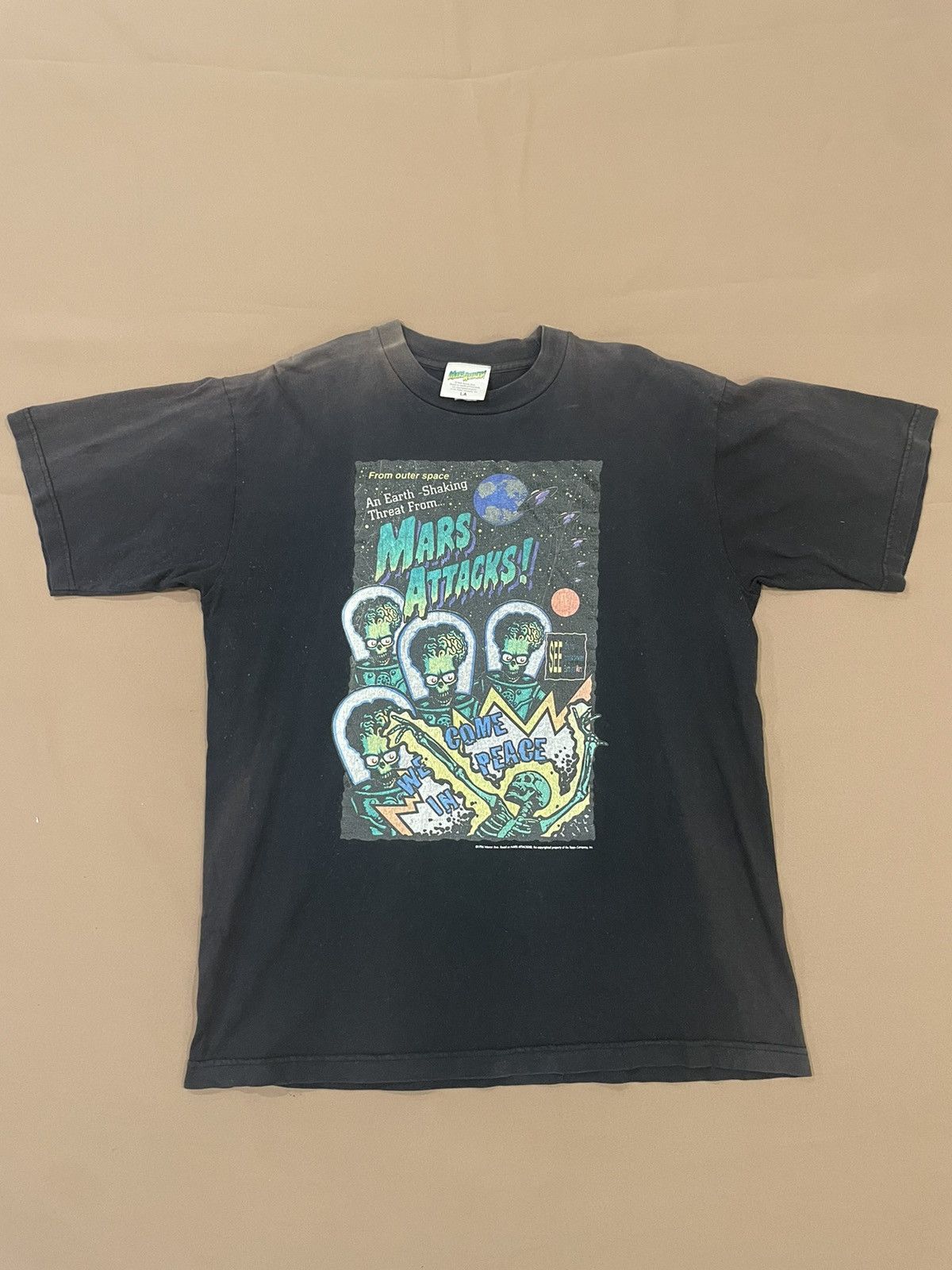 Movie × Vintage 1996 Mars Attacks Movie Poster Tee | Grailed