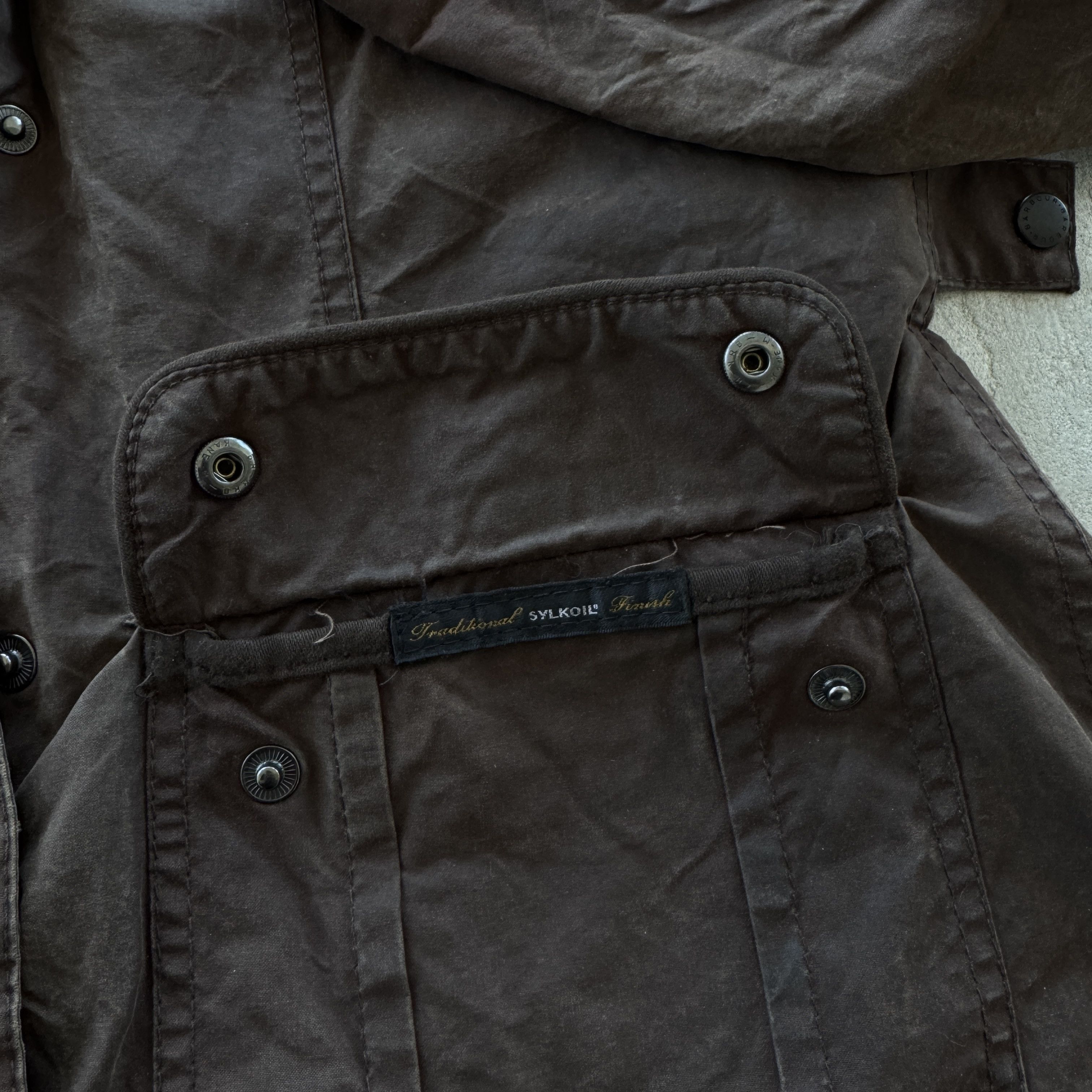 Barbour Vintage Barbour Ladies Jacket Waxed Coat Made In England Size XL / US 12-14 / IT 48-50 - 9 Thumbnail