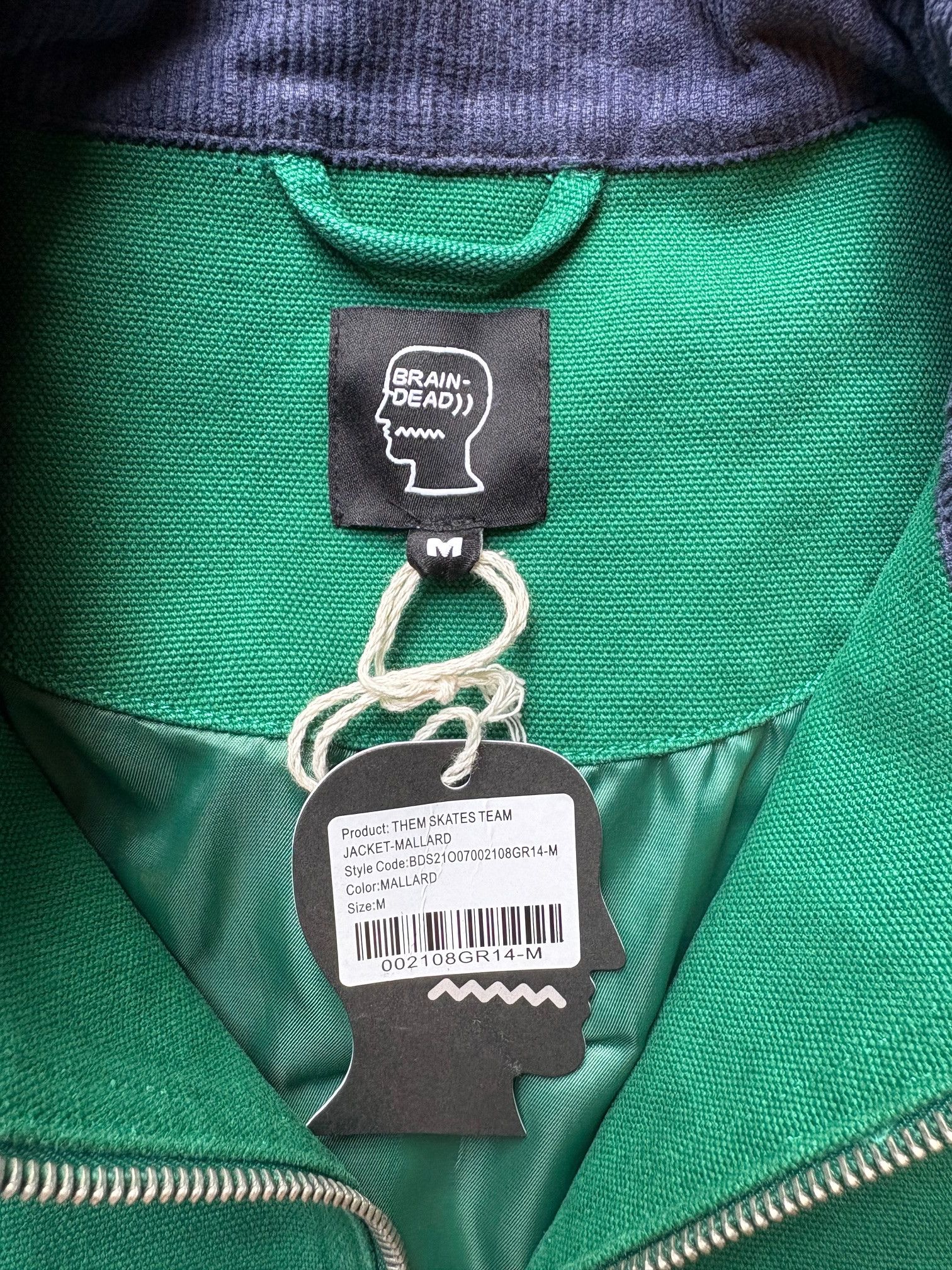 Brain Dead Brain Dead x Them Team Jacket, Green Medium Size US M / EU 48-50 / 2 - 5 Thumbnail