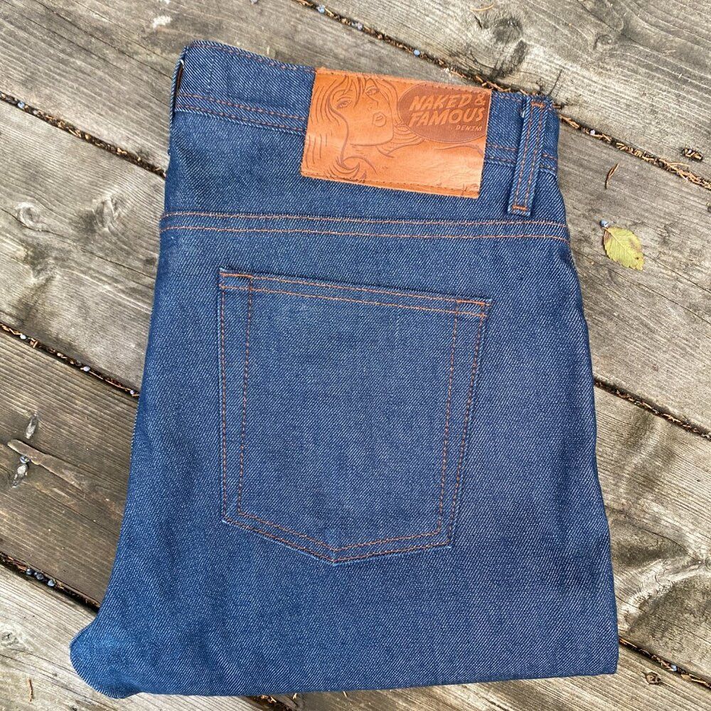 Naked & Famous Naked & Famous Natural Indigo Selvedge Weird Guy Size 34 Bl Size US 34 / EU 50 - 7 Thumbnail