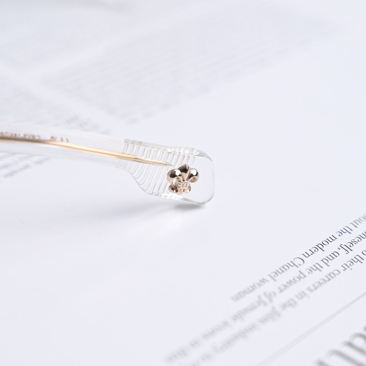 Chrome Hearts CHROME HEARTS CHIRP CHIRP-A CRYSTAL - 18KGP GLASSES Size ONE SIZE - 4 Thumbnail