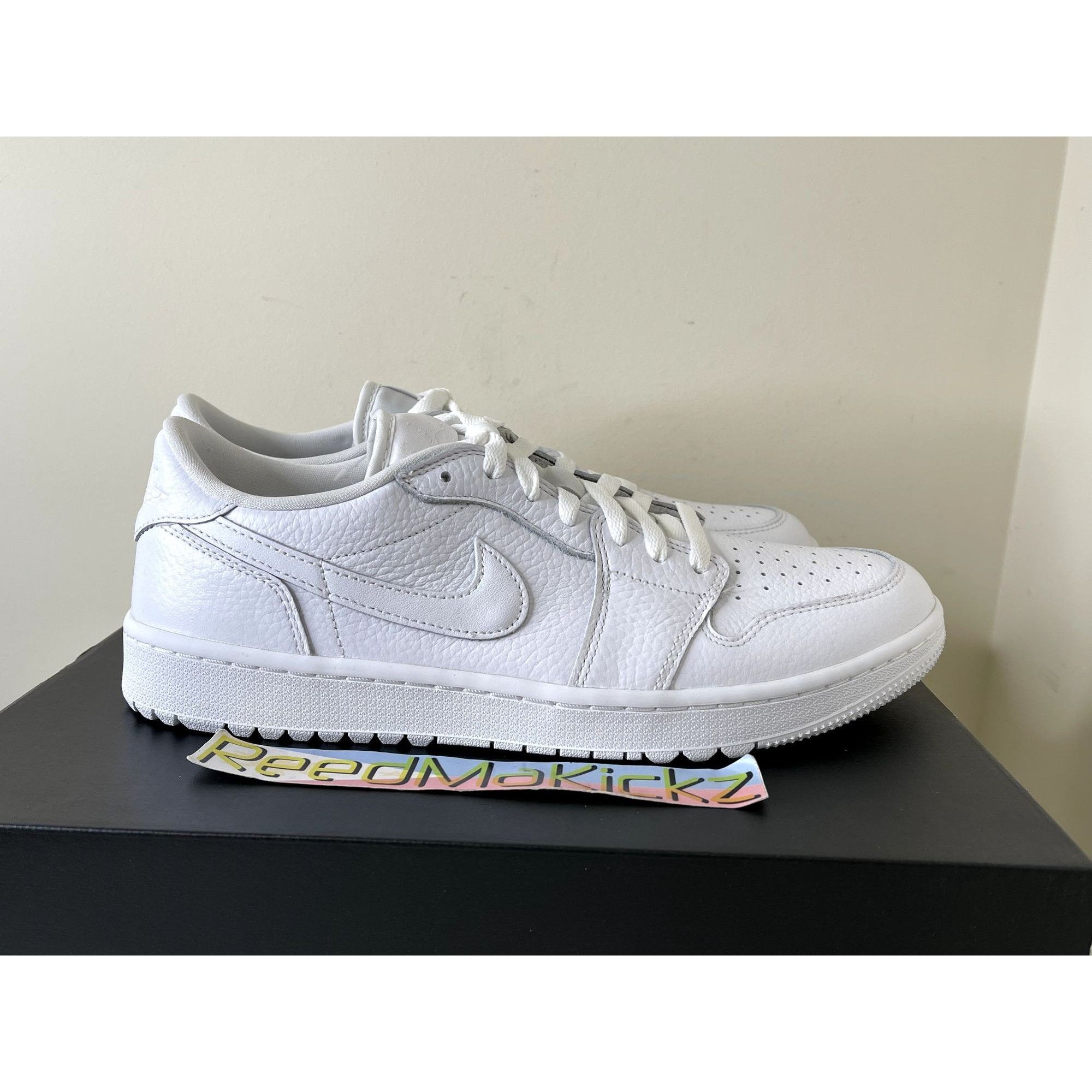 Jordan Brand Jordan 1 Low Golf Spikeless Triple White Mens 14us Size US 14 / EU 47 - 3 Thumbnail