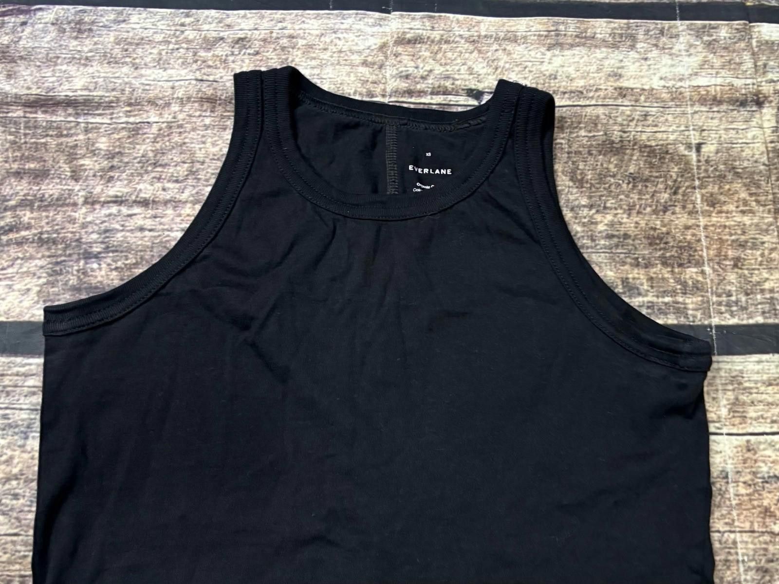 Everlane Everlane Tank Top Womens XS Organic Cotton Black Sleeveless Size XS / US 0-2 / IT 36-38 - 4 Thumbnail