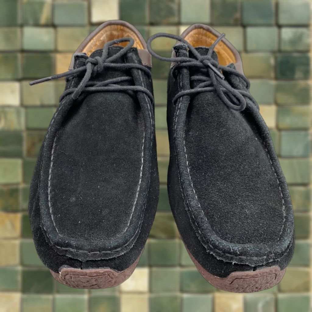 Clarks Clarks Wallabee Shoes Men's 8 Black Suede Low Top Casual Work Size US M / EU 48-50 / 2 - 1 Thumbnail