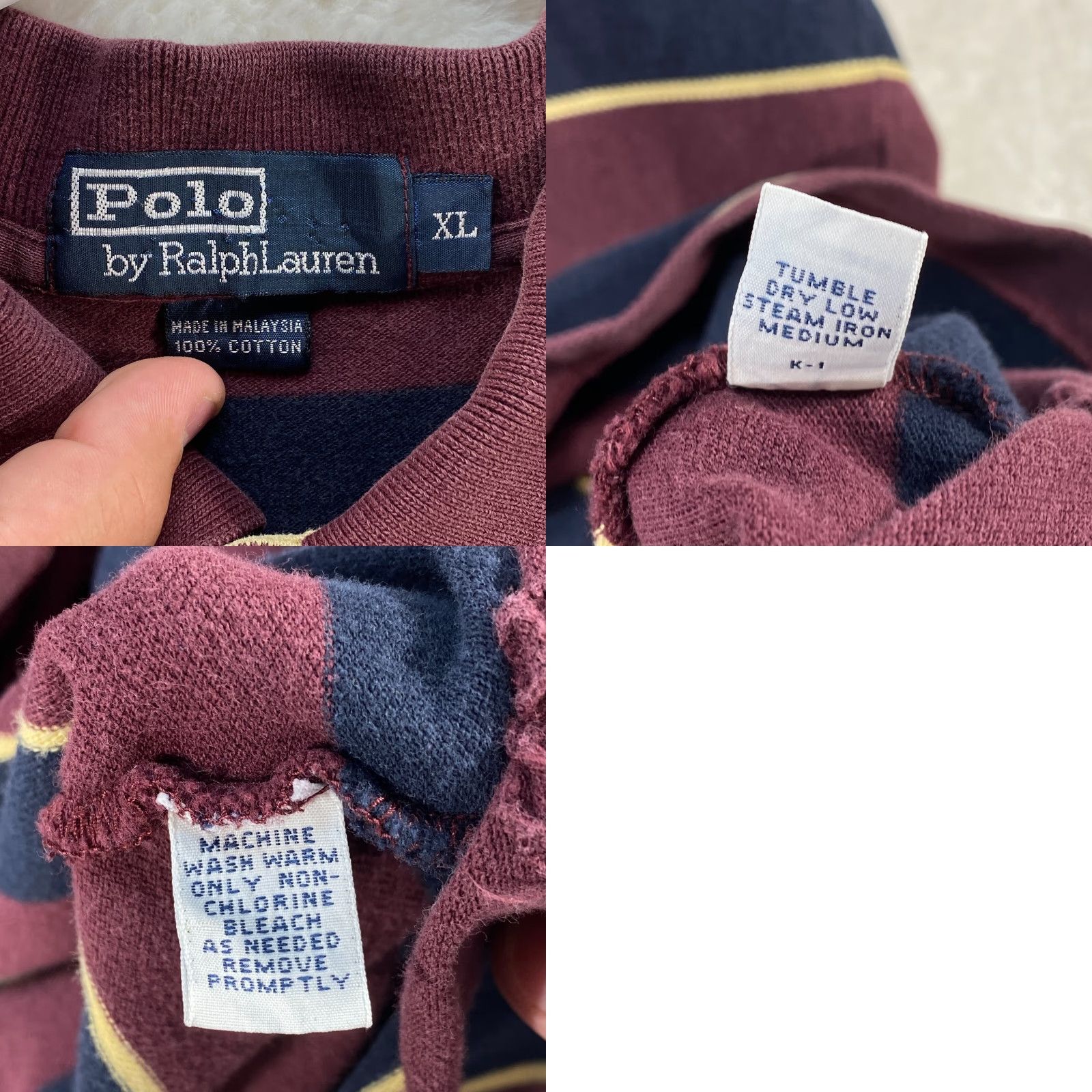 Polo Ralph Lauren Polo Ralph Lauren Short Sleeve Maroon Blue Shirt Mens XL Pony Logo 100% Cotton Polo Shirt XL Maroon Blue Yellow Striped Pony Logo 100% Cotton Mens XL Size US XL / EU 56 / 4 - 8 Thumbnail