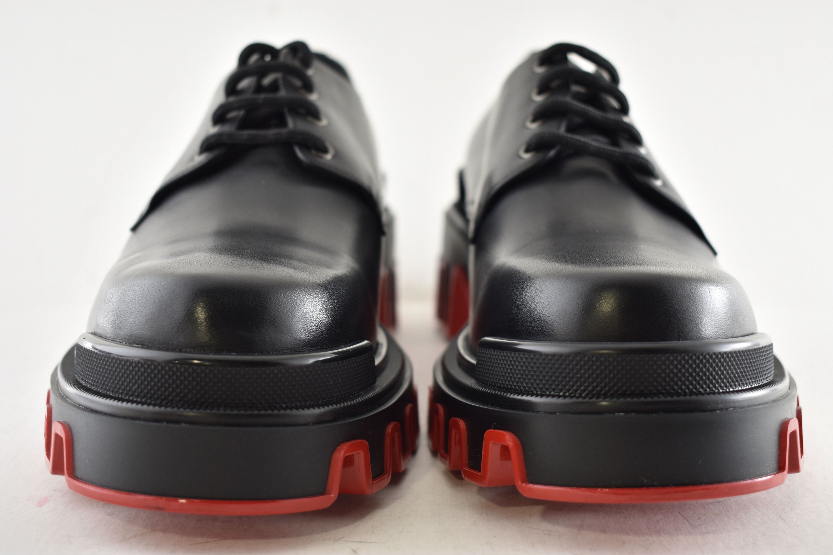 Christian Louboutin Trott Dune Uomo Flat Black Leather Platform Loafer 43.5 10.5 Size US 10.5 / EU 43-44 - 7 Thumbnail