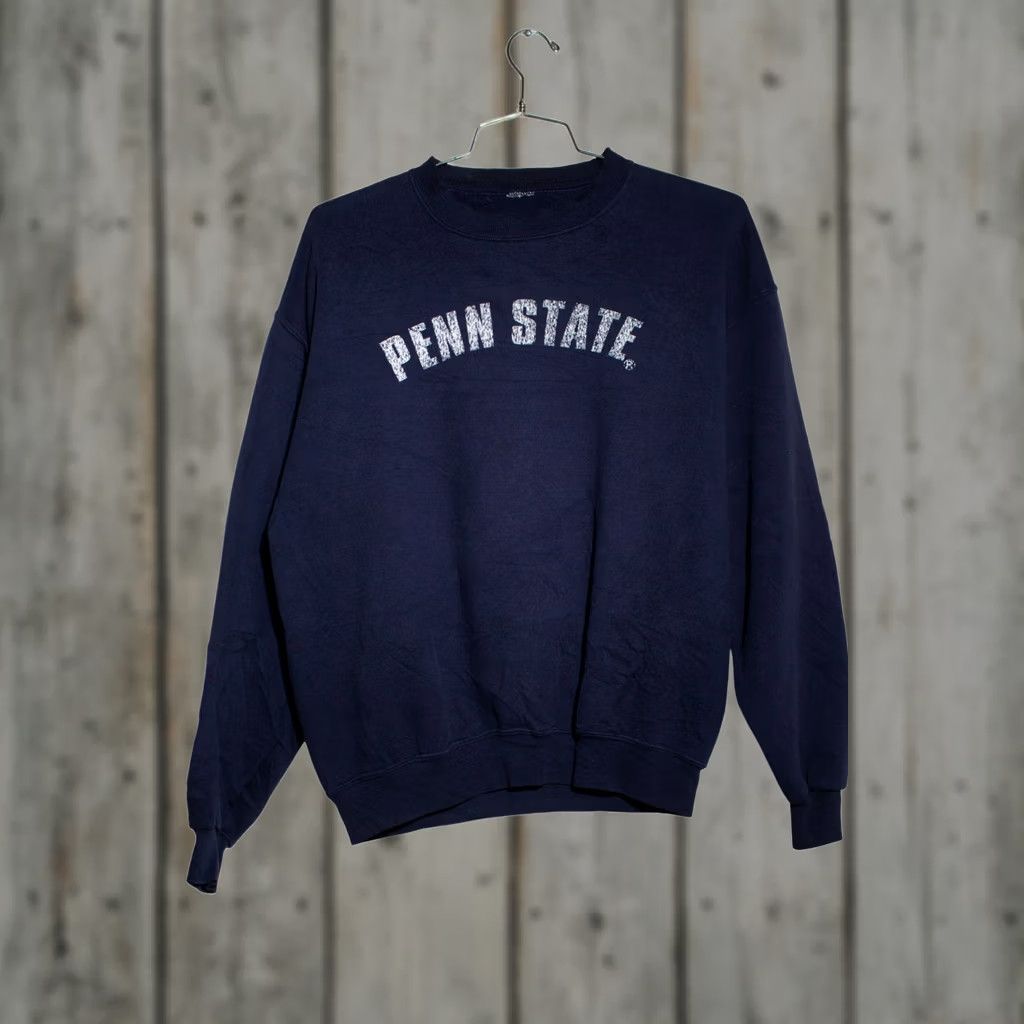 Penn VINTAGE Penn State Sweatshirt Large Blue 1990s Size US L / EU 52-54 / 3 - 1 Thumbnail