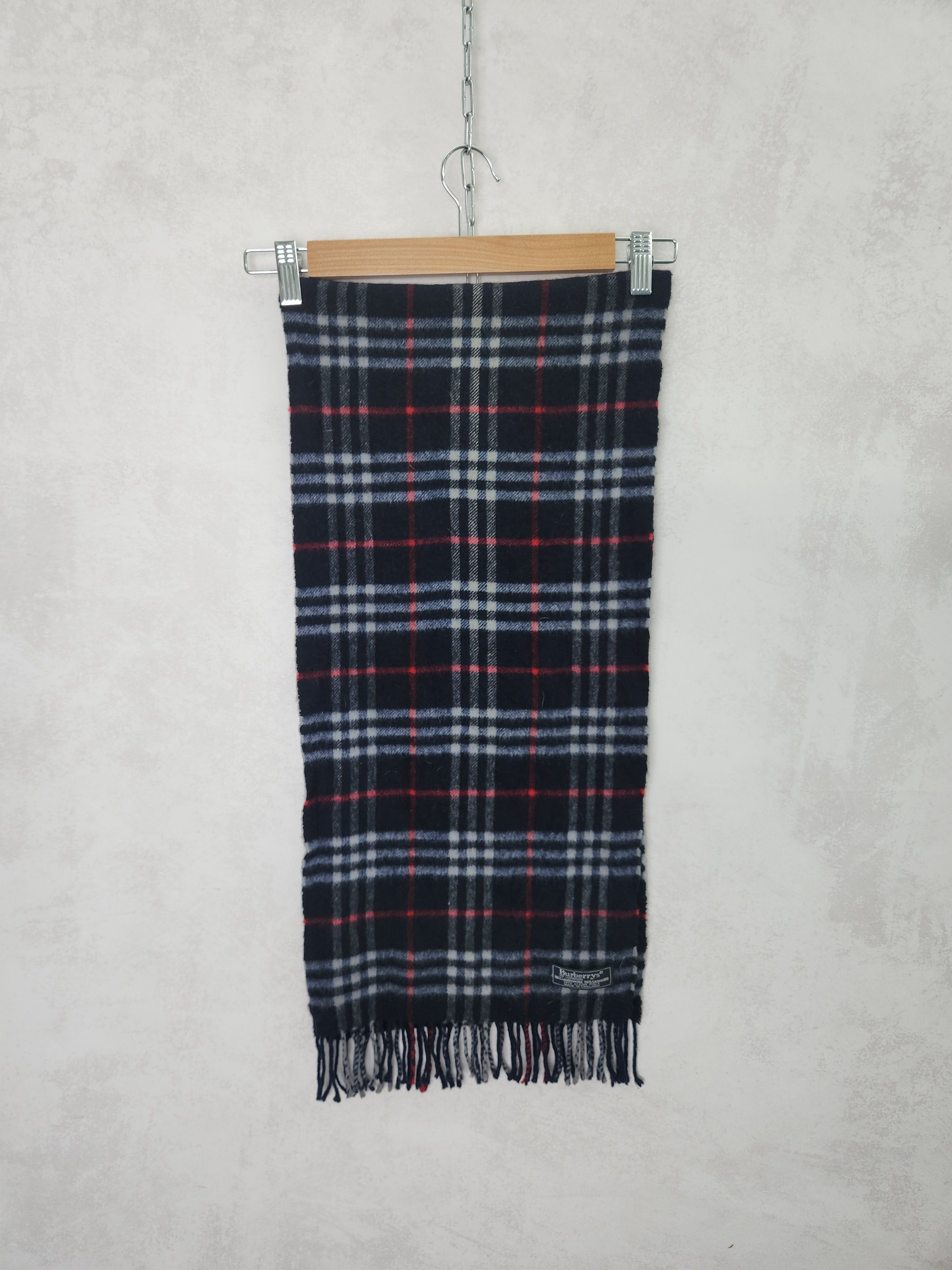 Burberry Burberrys scarf blue nova check labswool cashmere Size ONE SIZE - 2 Thumbnail