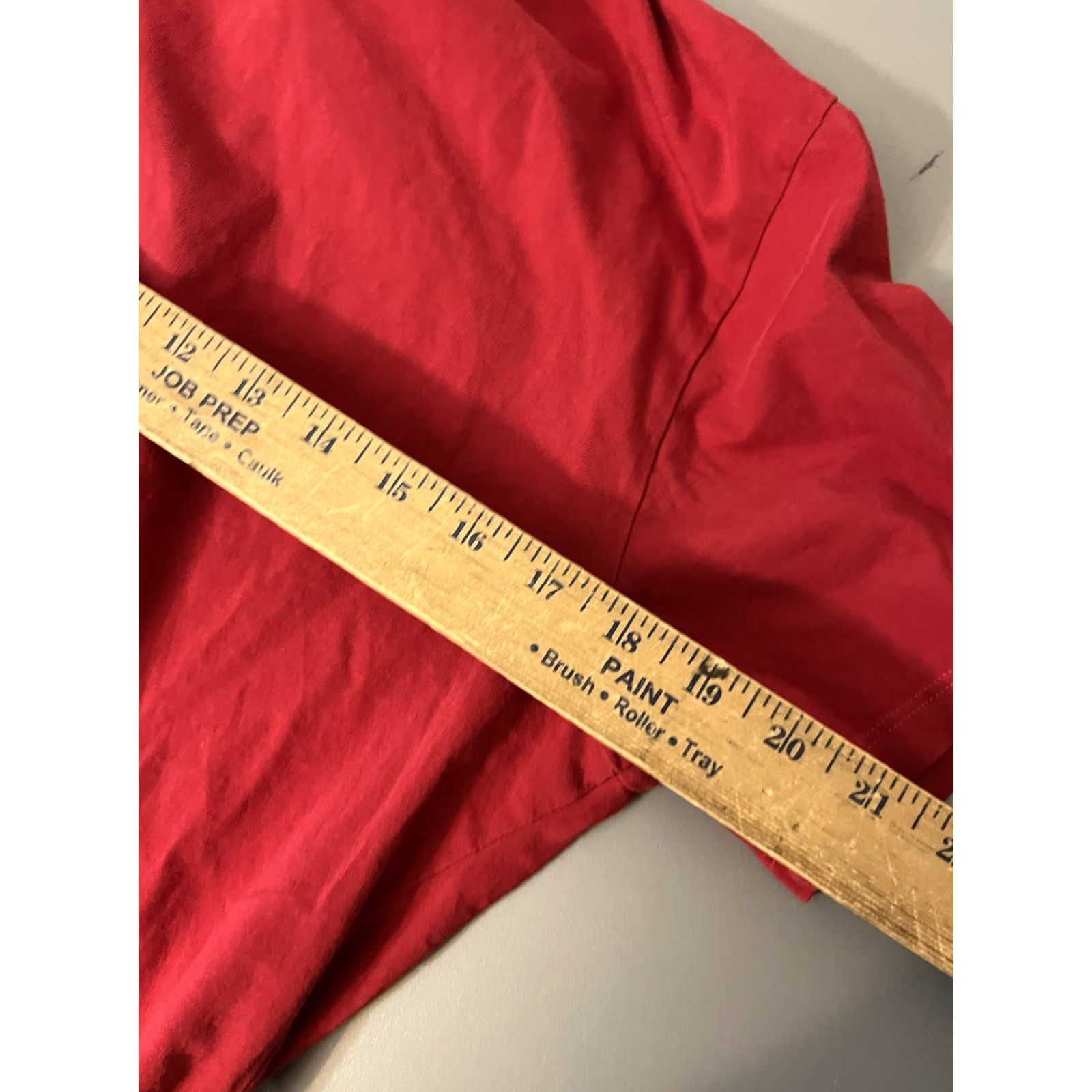 Levi's Levi's Men T-Shirt Size Large Red Solid Short Sleeve Crew Neck Tee Size L / US 10 / IT 46 - 4 Thumbnail