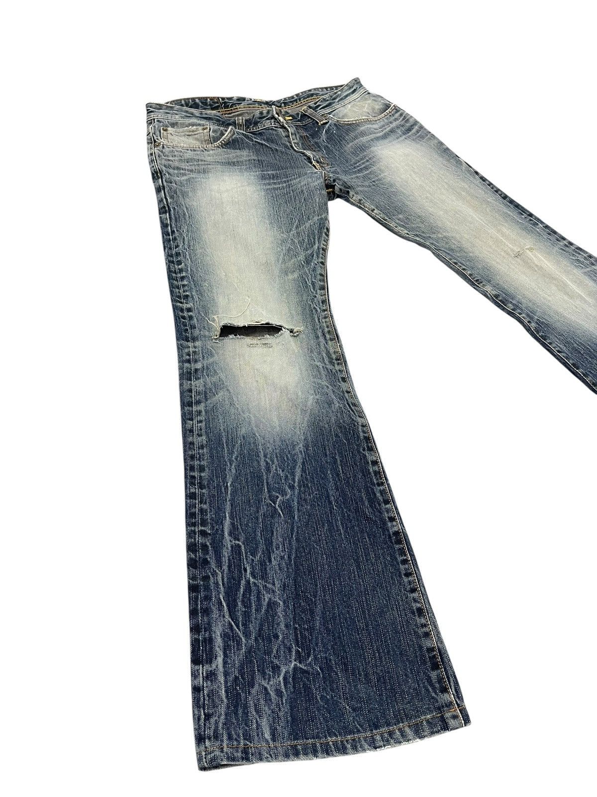 Edwin Flare Jeans Edwin Japan Faded Boot Cut Chrome hearts 2🟦8 Size US 35 - 1 Thumbnail