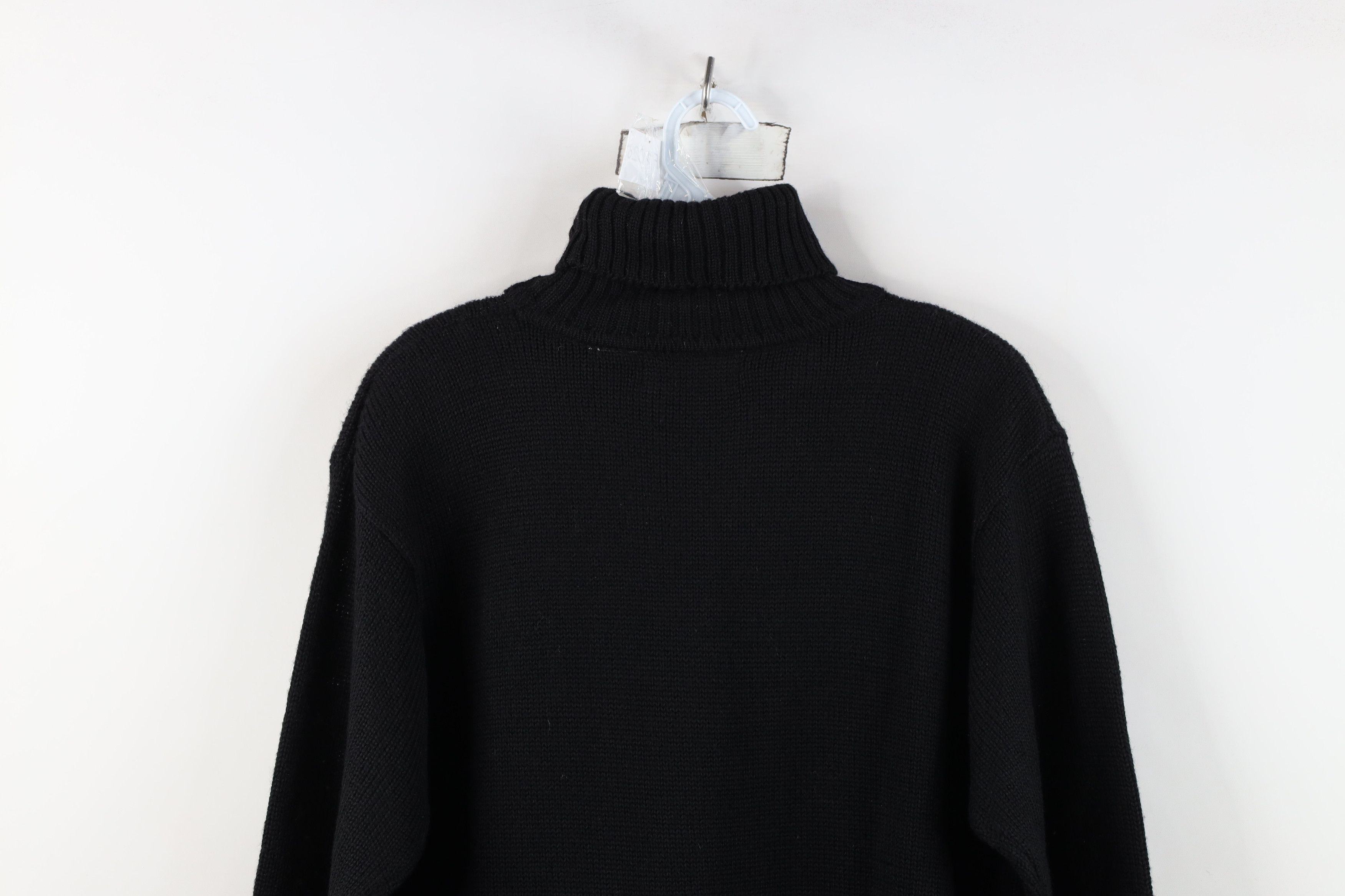Vintage Vintage 90s Streetwear Embroidered Flower Turtleneck Sweater Size M / US 6-8 / IT 42-44 - 11 Thumbnail