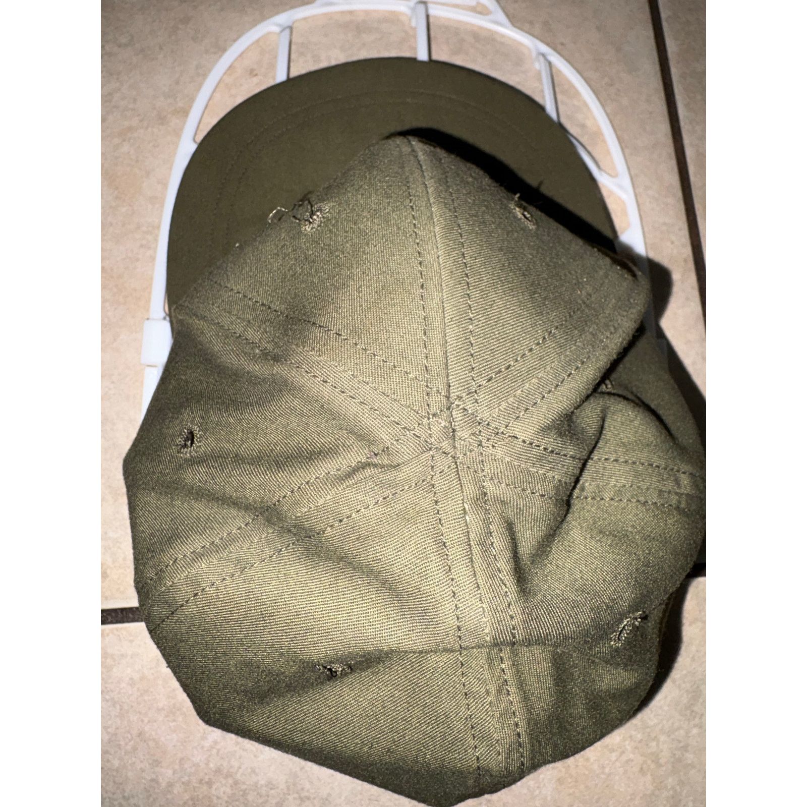 Vintage Vintage US Army veteran field uniform hat green size 7 Size 26 - 5 Thumbnail