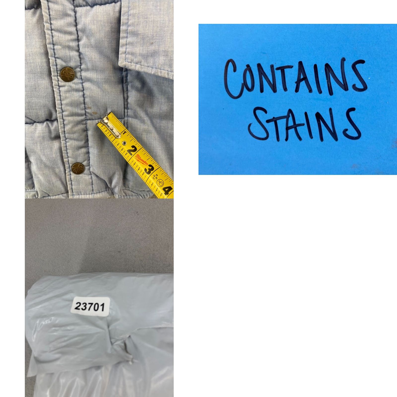 Vintage VINTAGE Charles Daly Mens Puffer Vest XL Blue Snap Outdoor Size US XL / EU 56 / 4 - 8 Thumbnail