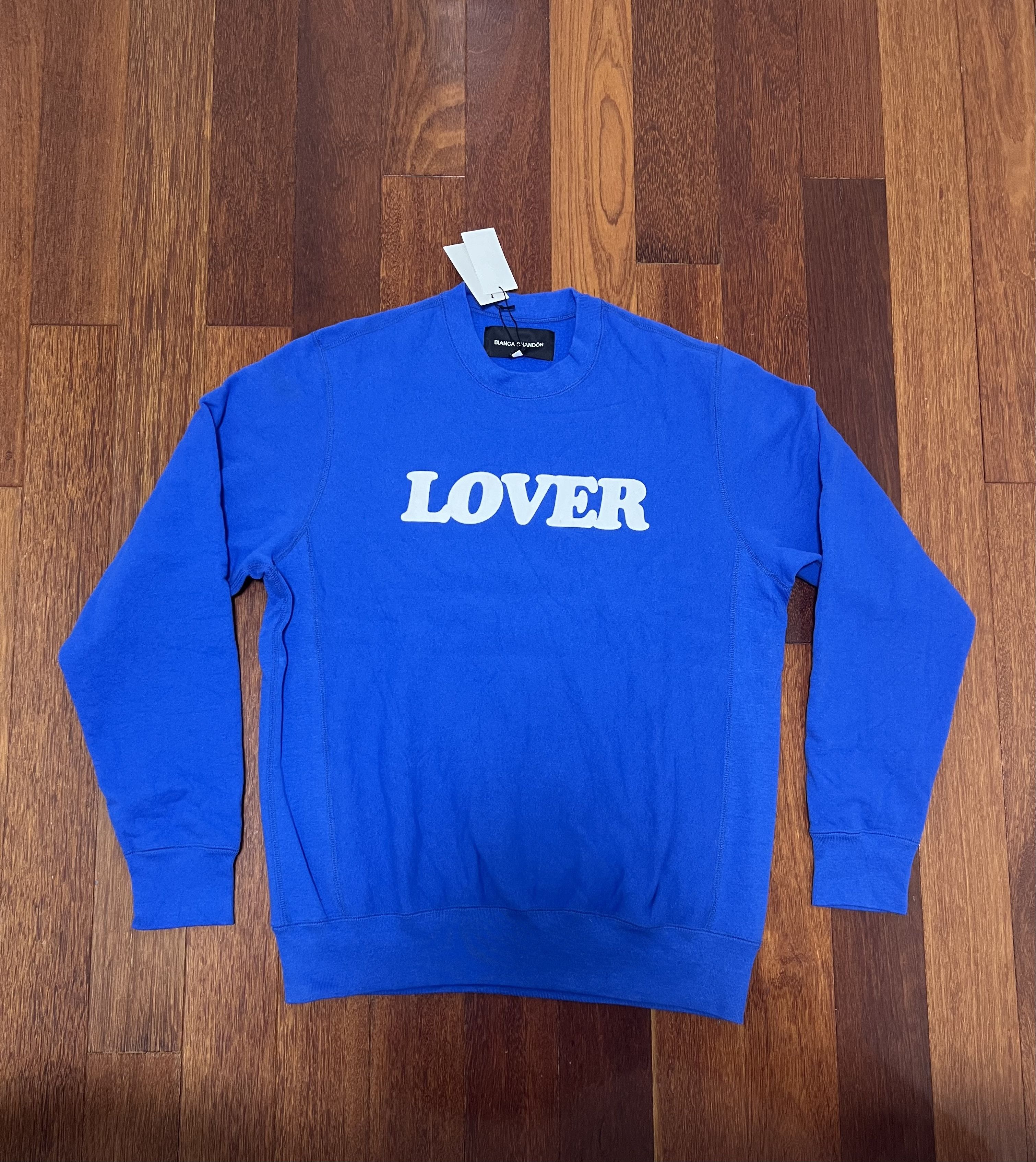 BIANCA CHANDON 💚 Bianca Chandon Lover Crewneck Blue Medium NEW Size US M / EU 48-50 / 2 - 4 Thumbnail