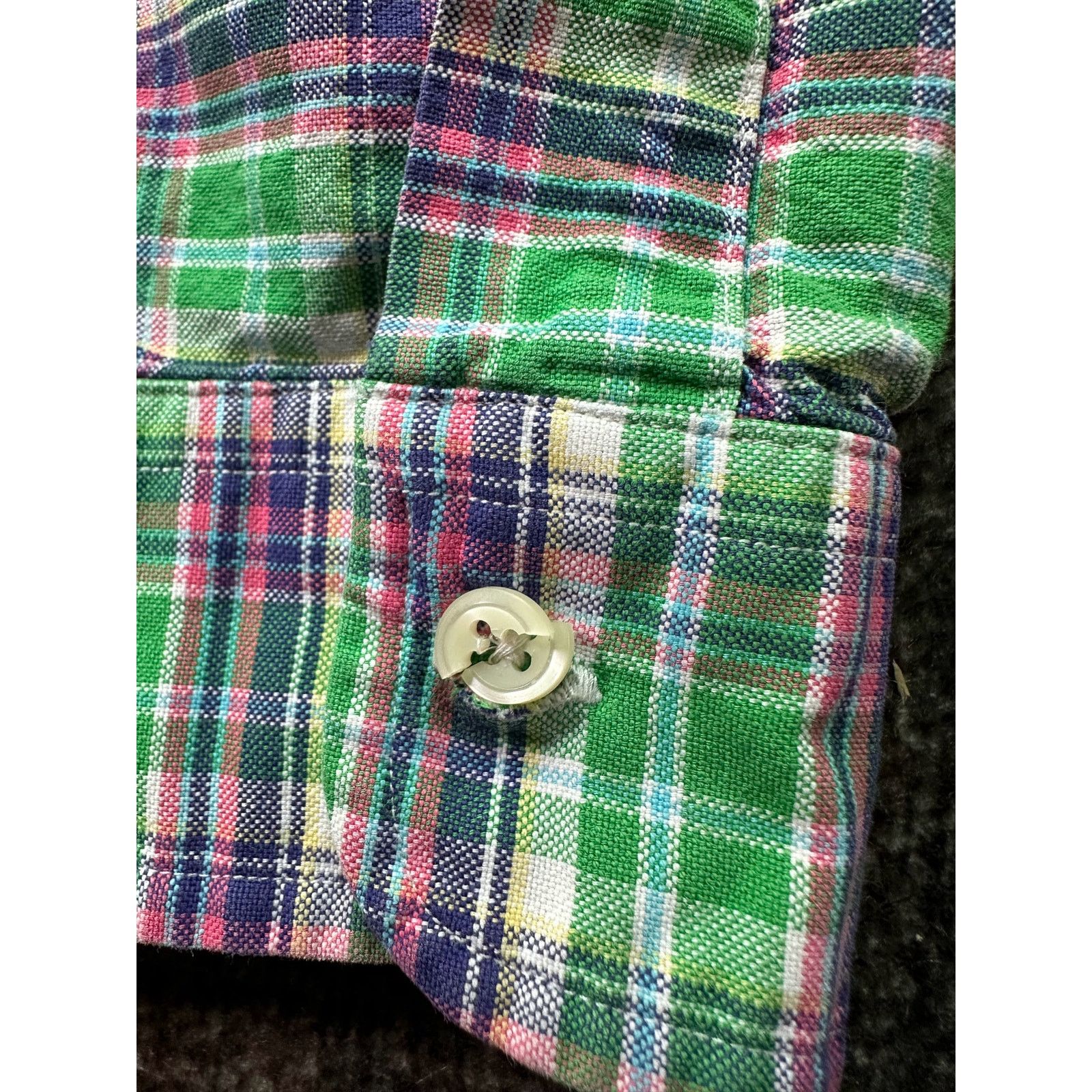 Ralph Lauren Ralph Lauren Green Plaid Cotton Shirt XXL Mens Preppy Polo Size US XXL / EU 58 / 5 - 10 Thumbnail