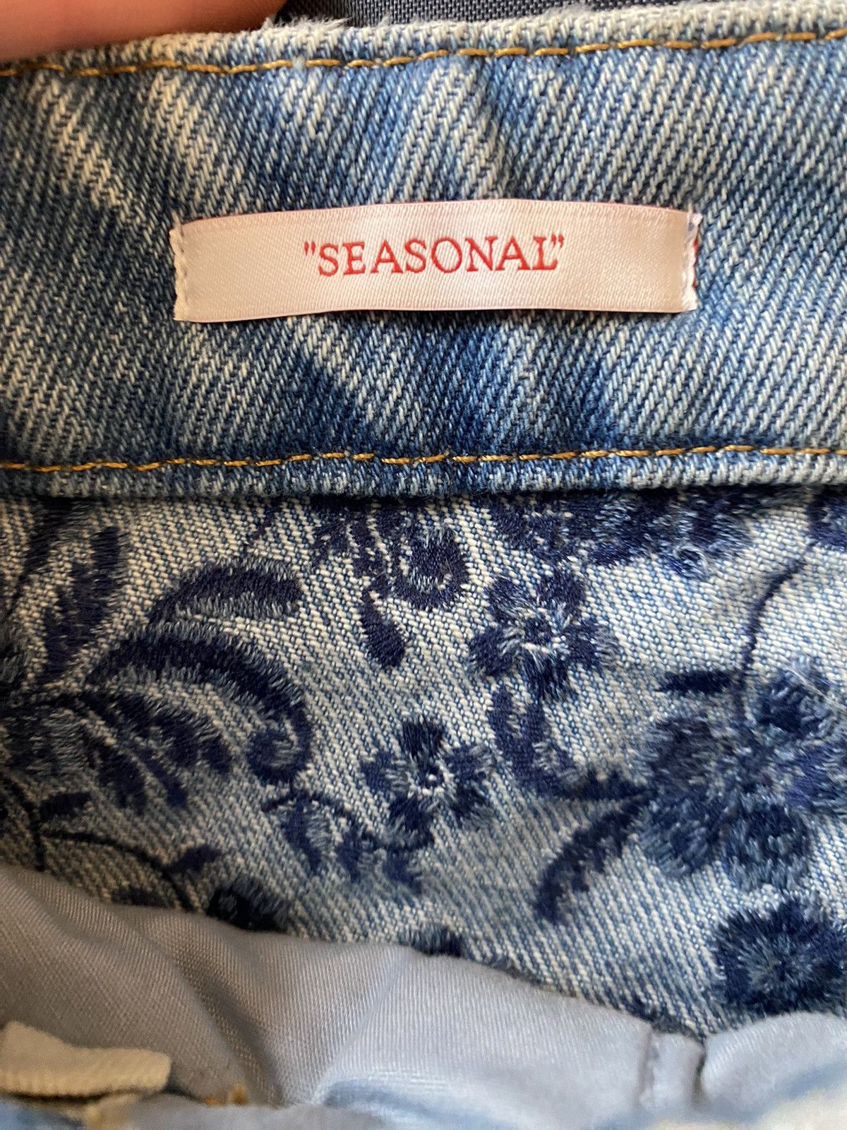 Off-White Off-White Floral Embroidery Carpenter Jeans Size US 32 / EU 48 - 3 Thumbnail
