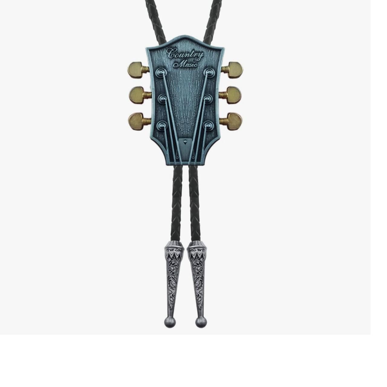 Other Country Music Guitar Head Bolo Tie Size ONE SIZE - 1 Thumbnail