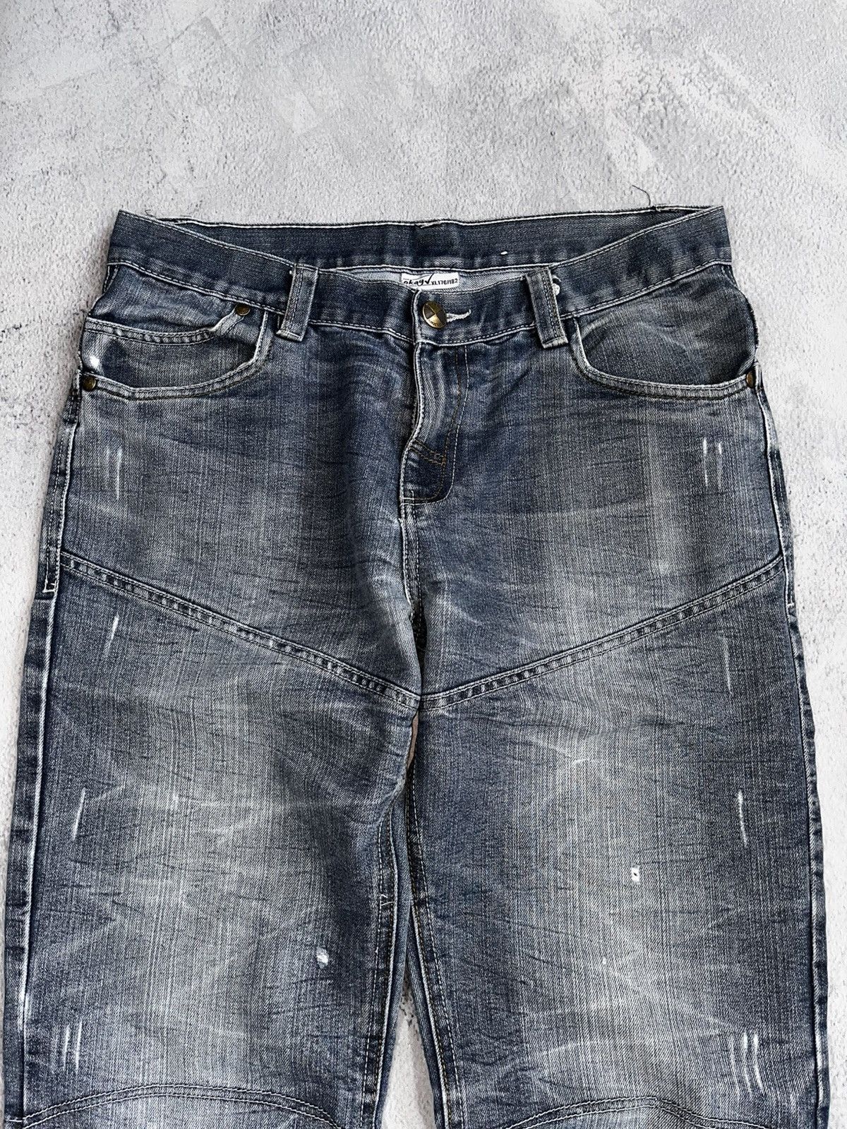Vintage Vintage Y2K baggy ripped unisex denim low rise jeans Size US 30 / EU 46 - 5 Thumbnail