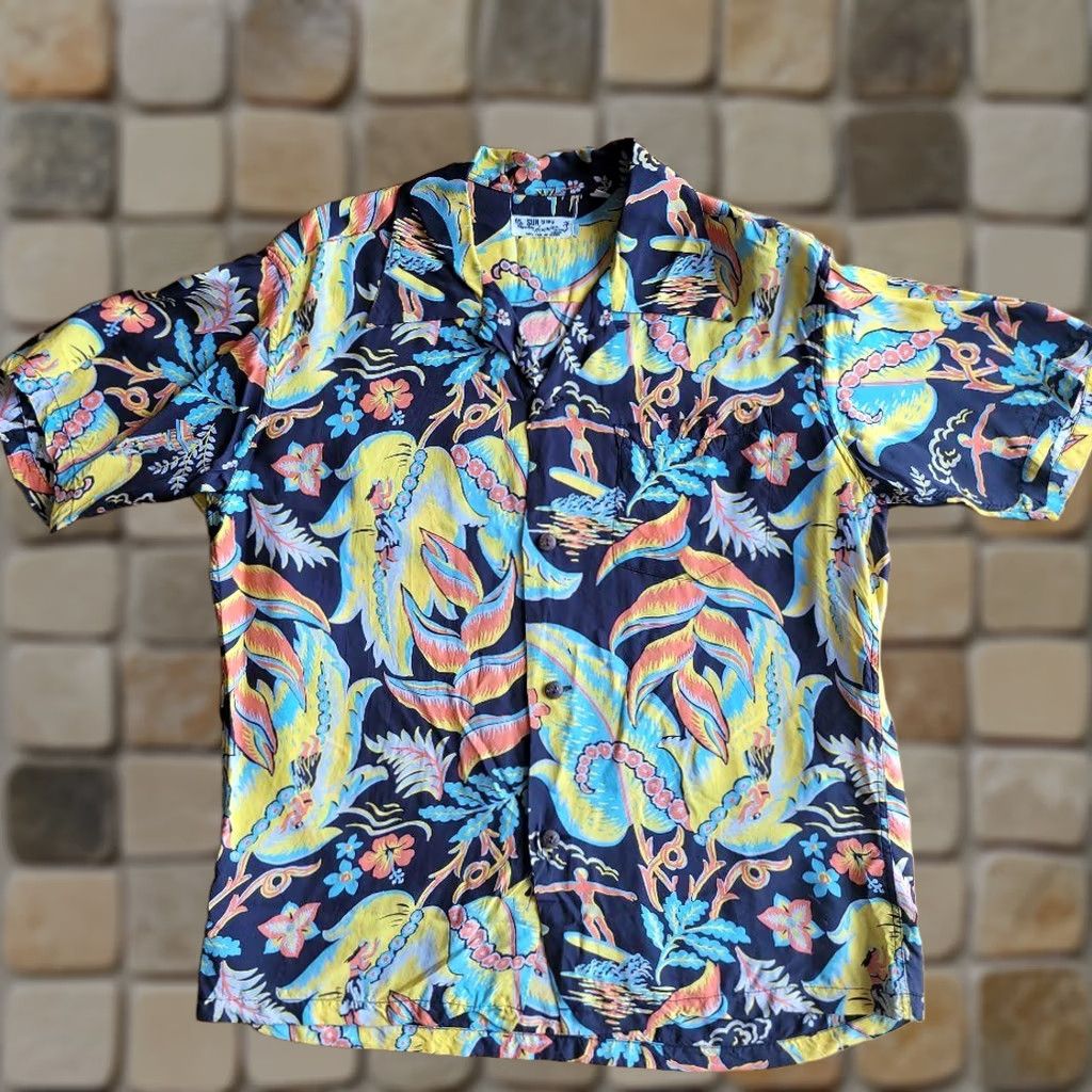 Sun Surf Sun Surf Hawaiian Print Rayon Short Sleeve Shirt M Japan Made Mens Size US M / EU 48-50 / 2 - 1 Thumbnail