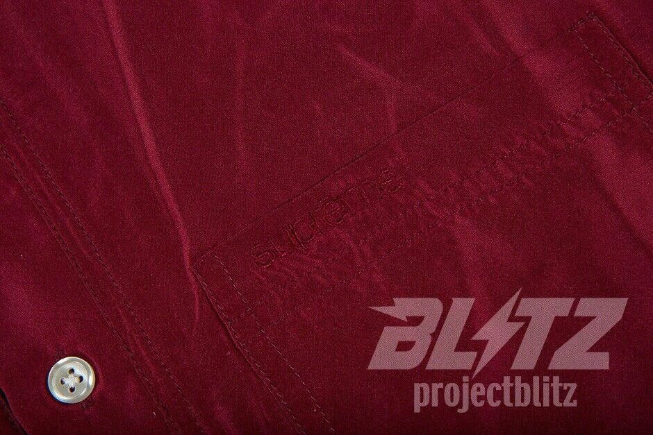 Supreme SS17 SUPREME SILK POLO BURGUNDY RED SHIRT SIZE M MEDIUM 2017 Size US M / EU 48-50 / 2 - 3 Thumbnail