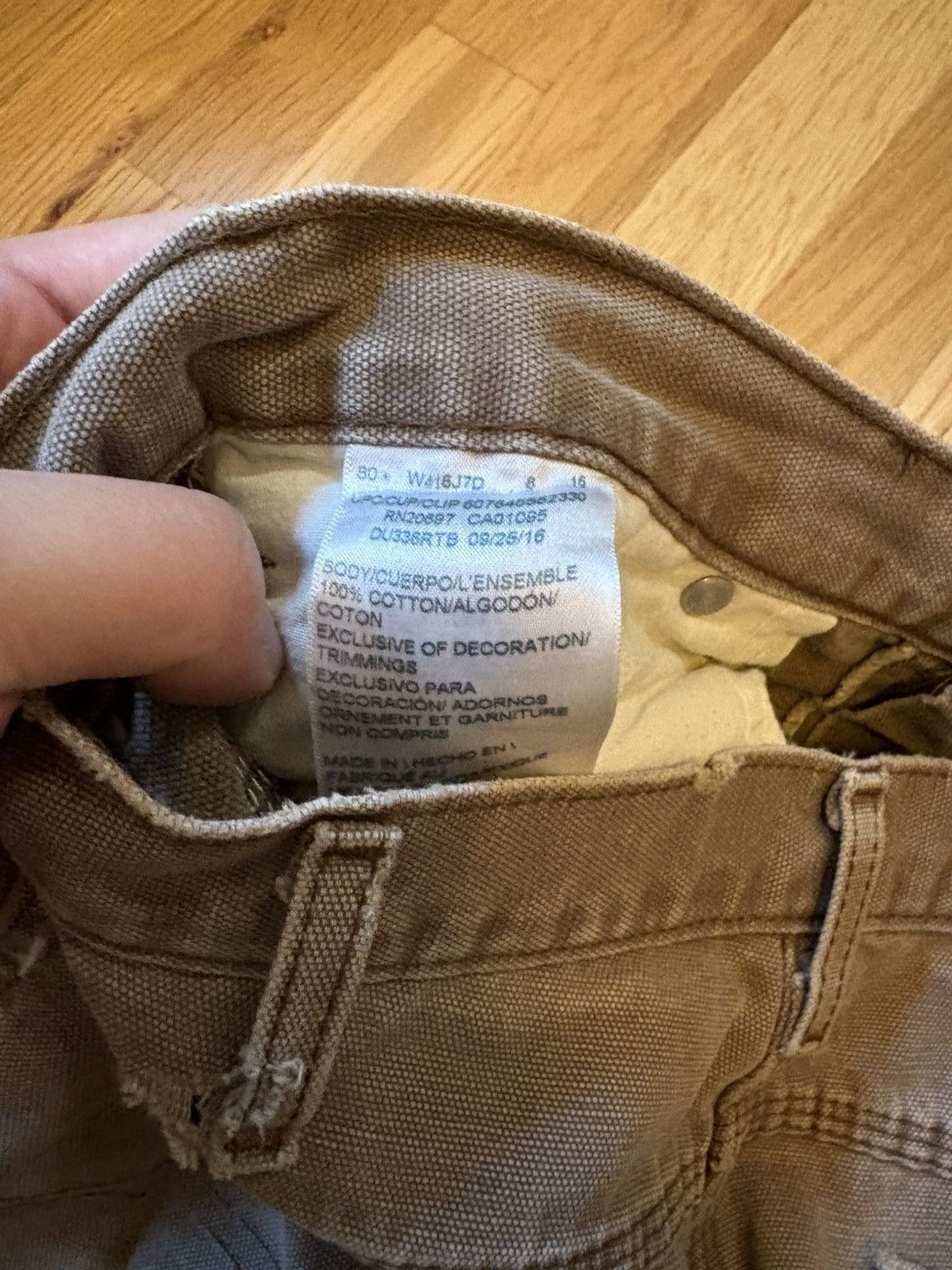 Dickies Brown 2000s Dickies Distressed and Repaired Work Pants Size US 33 - 14 Thumbnail