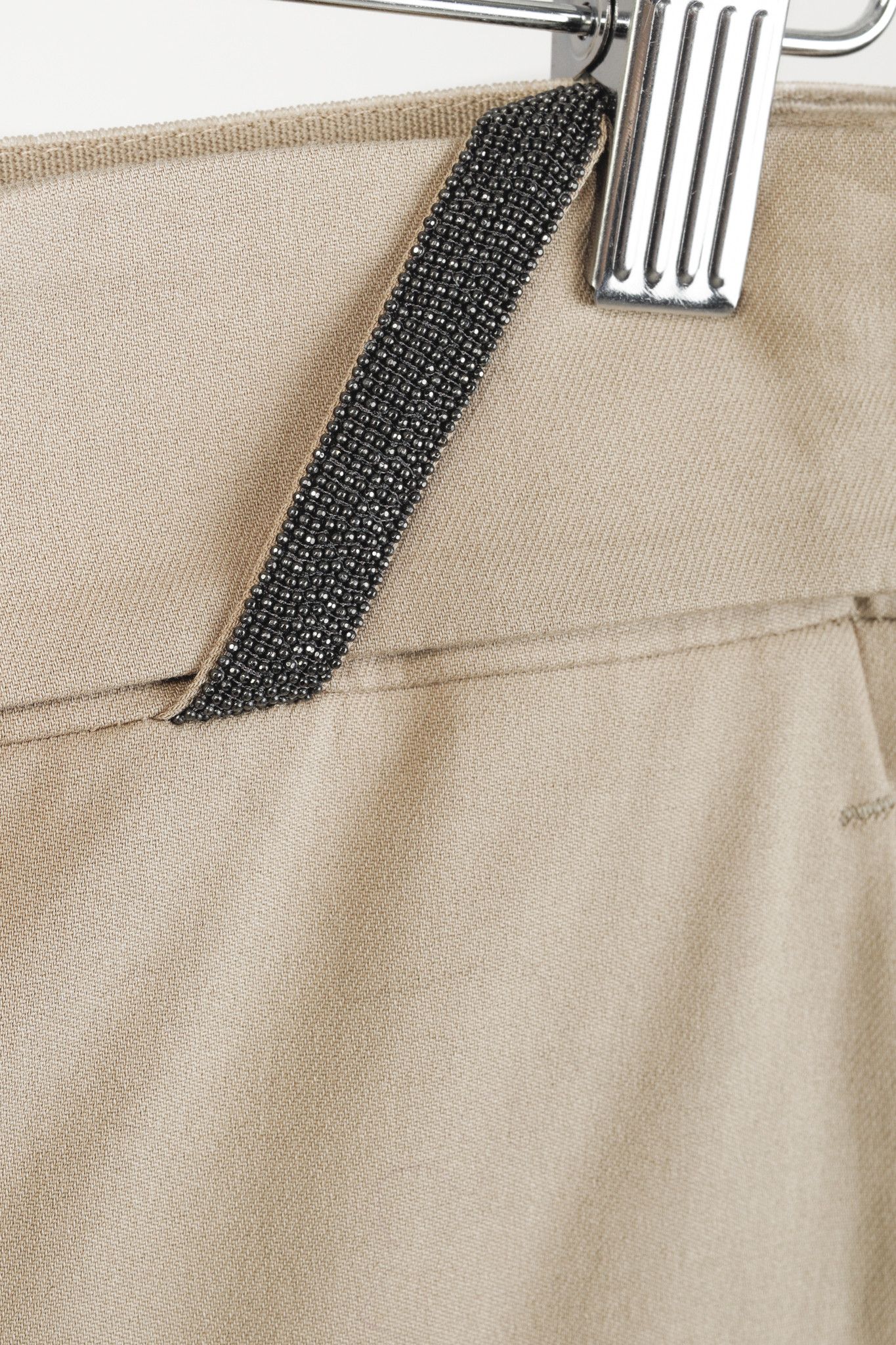 Brunello Cucinelli Brunello Cucinelli Monili Bead Khaki Pants Size 33" - 6 Thumbnail