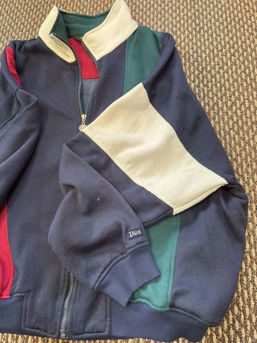 Christian Dior Monsieur × Vintage Vintage 80s Christian Dior Track Top Sweater Zip sleeve logo Size US XXL / EU 58 / 5 - 6 Thumbnail