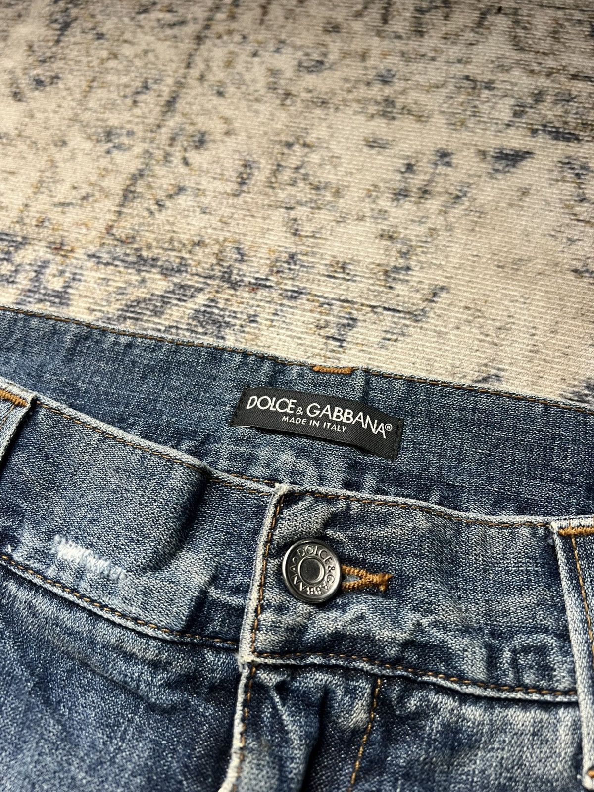 Dolce & Gabbana Dolce & Gabbana Boro Stitching Distressed Jeans Size US 35 - 6 Thumbnail