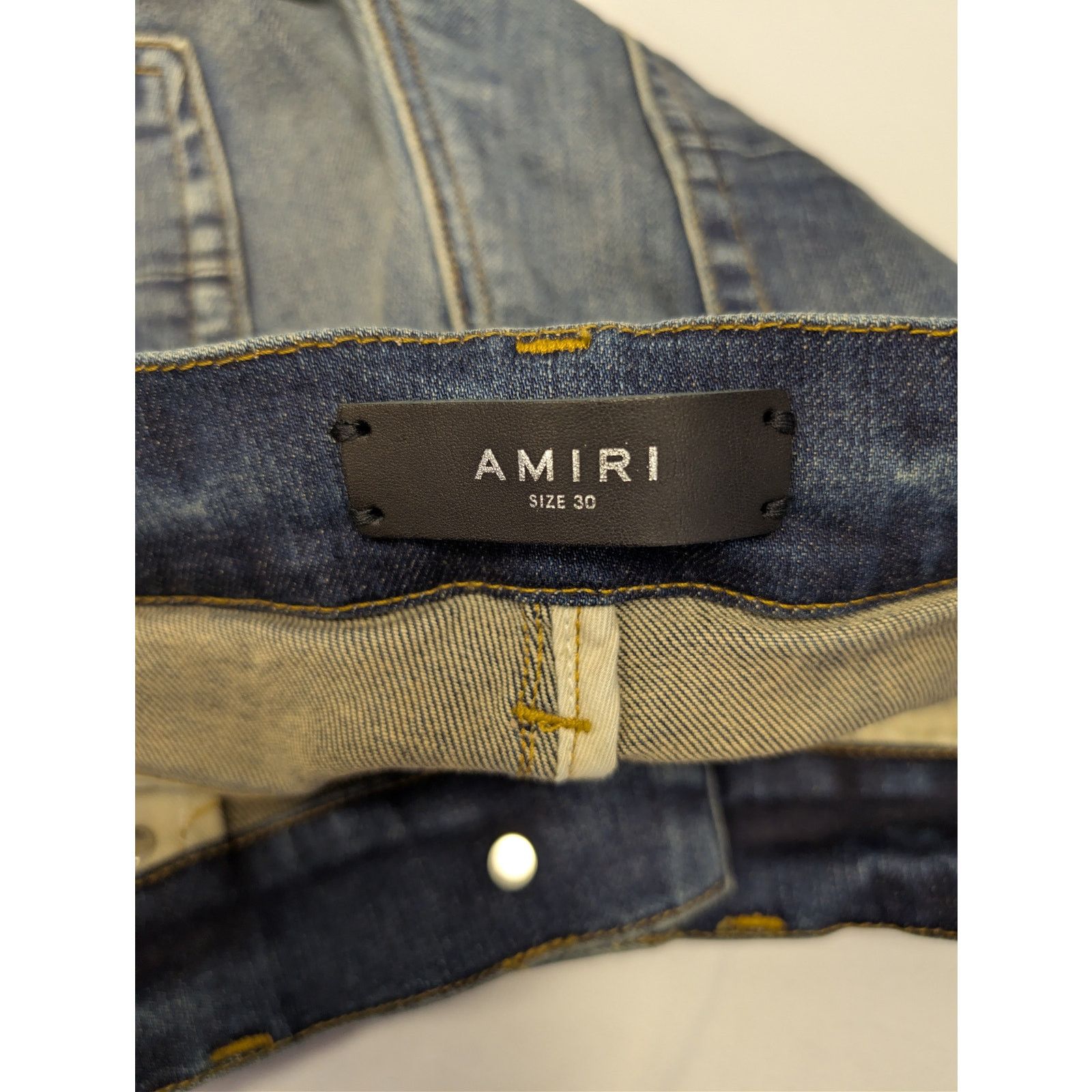 Amiri o1rshd1 Q:2 / Bandana MX1 Denim Jeans in Deep Classic Size US 30 / EU 46 - 16 Thumbnail