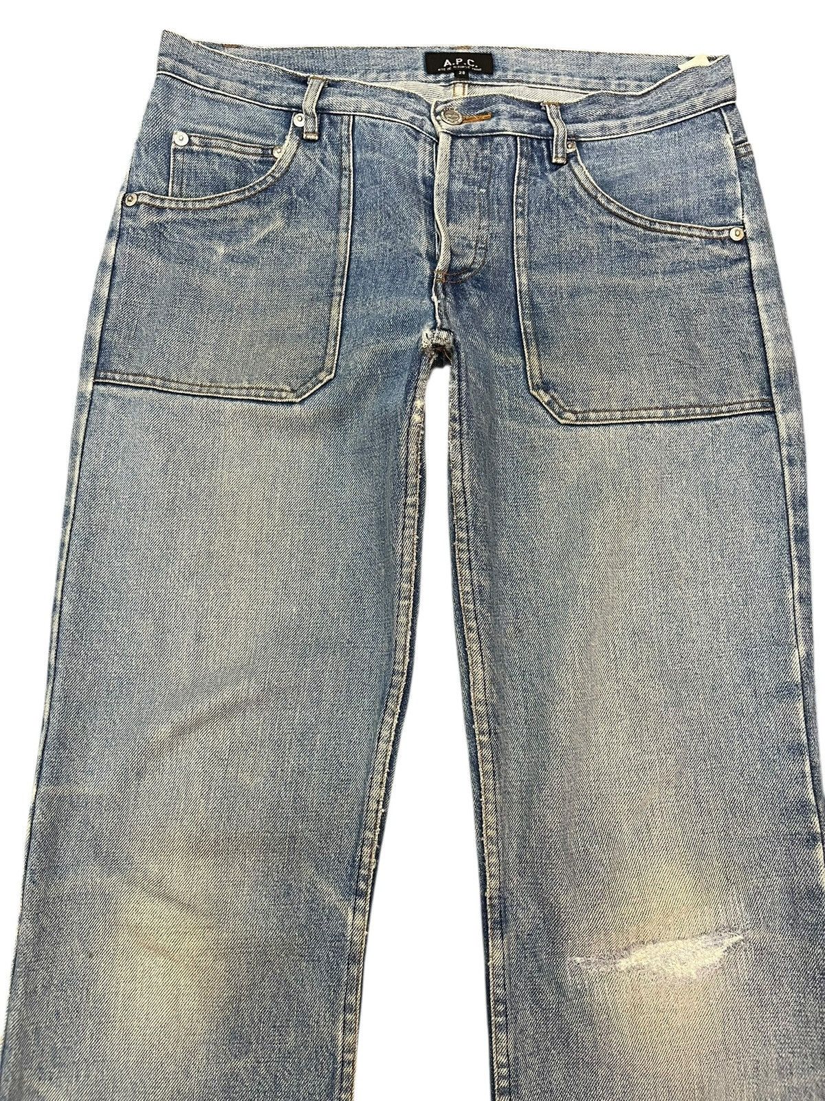 A.P.C. × Vintage Vintage A.P.C Cropped Faded Bush Pants Denim Size US 31 - 2 Thumbnail