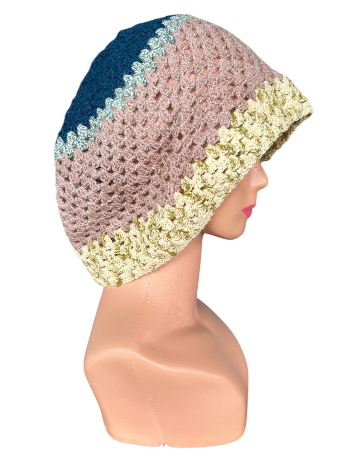 Japanese Brand × Kapital × Vintage Crochet Knitted handmade big Beanie Hats Size ONE SIZE - 1 Thumbnail