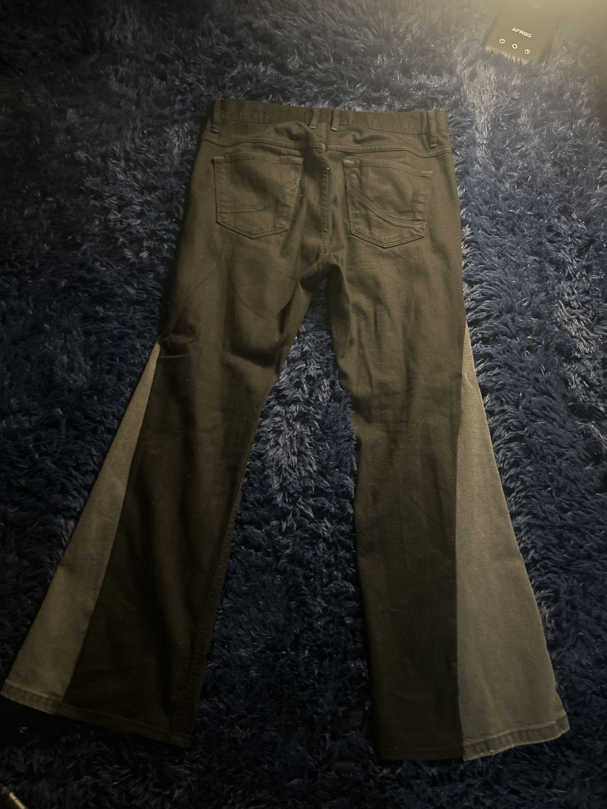 Vintage Custom black and grey flared pants Size US 30 / EU 46 - 2 Thumbnail