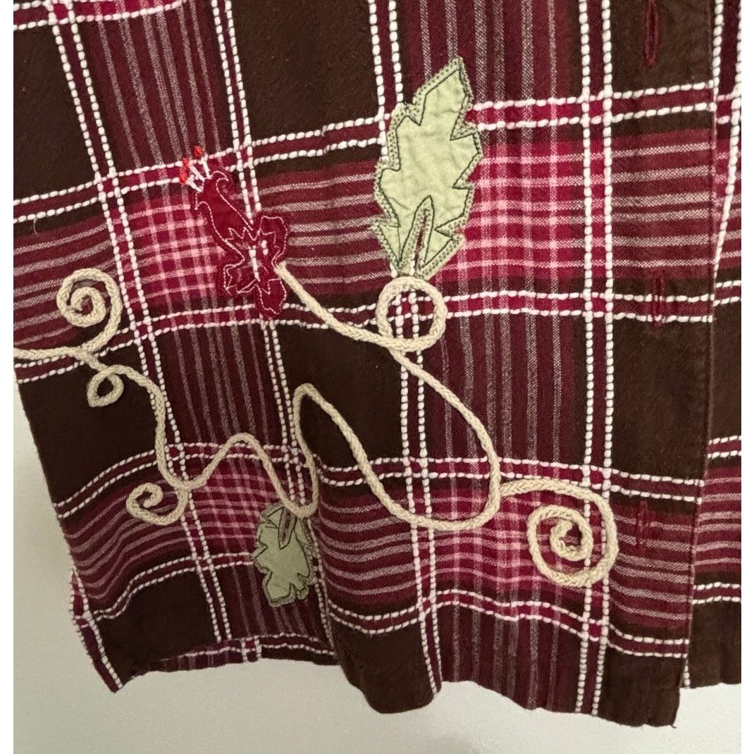 Other Bobbie Brooks Plaid Embroidered Shirt - Size Large Size L / US 10 / IT 46 - 6 Thumbnail