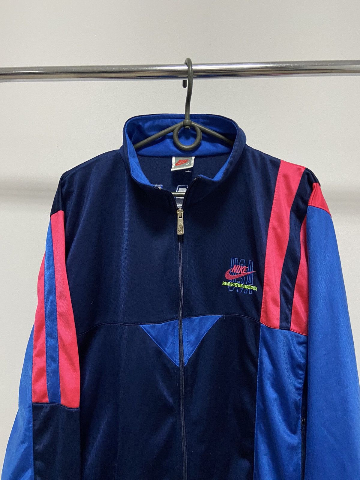 Nike × Vintage Nike USA Beaverton Oregon Vintage Windbreaker Sweatshirt Size US M / EU 48-50 / 2 - 4 Thumbnail