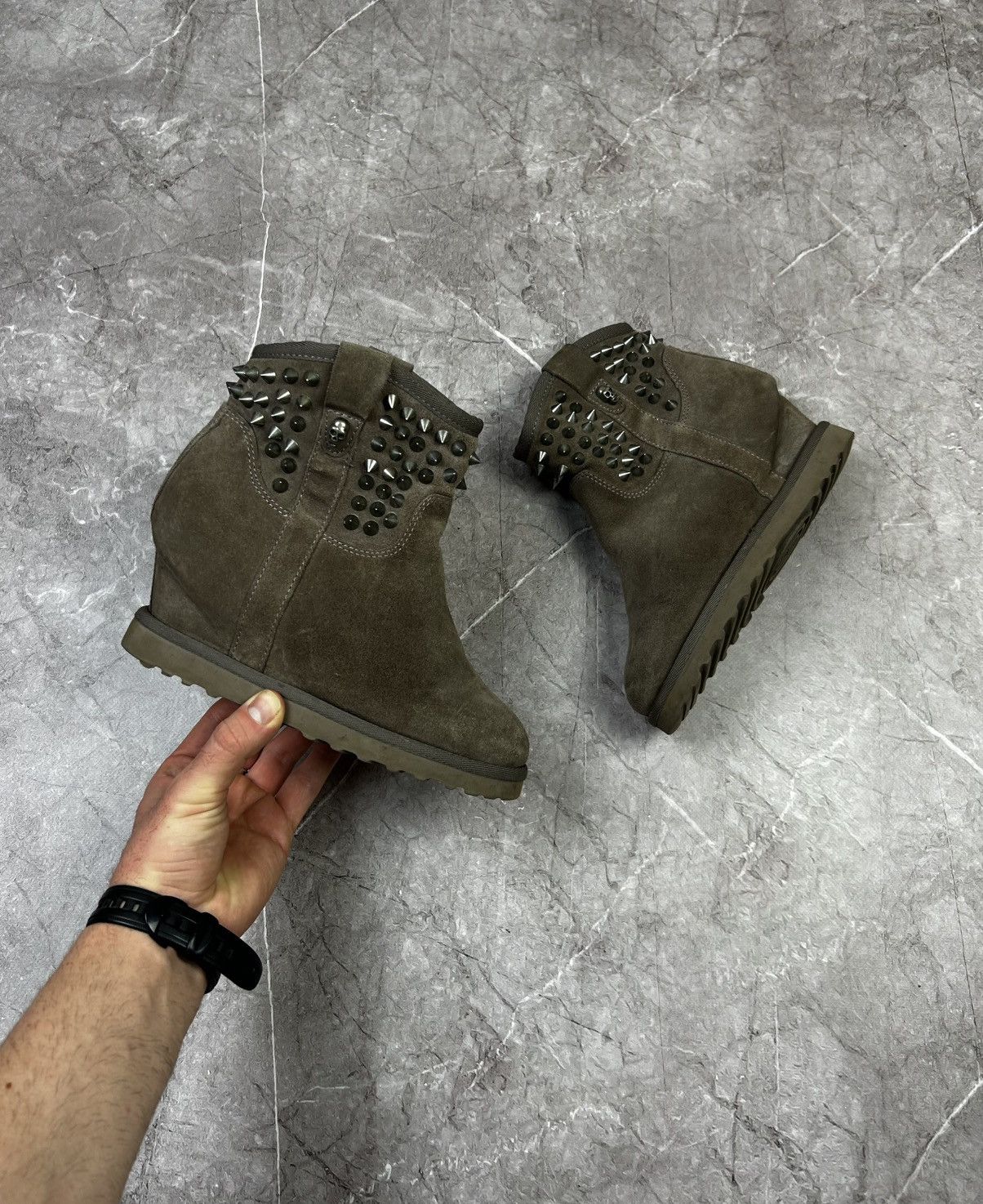 ASH Ash YOKO studded wedge ankle boots Retail $360 Size US 8 / IT 38 - 1 Thumbnail