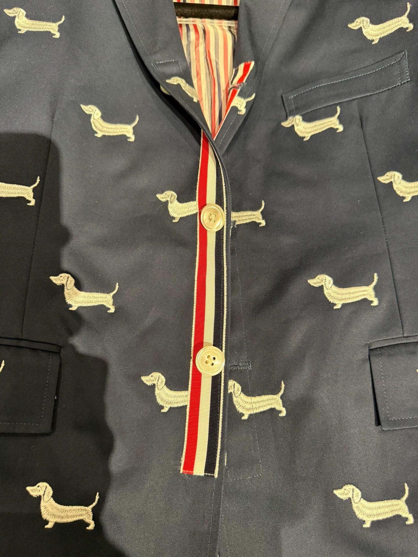 Thom Browne Thom Browne Rare Dog Embroidery Navy Blazer Size 3 New Size US L / EU 52-54 / 3 - 6 Thumbnail