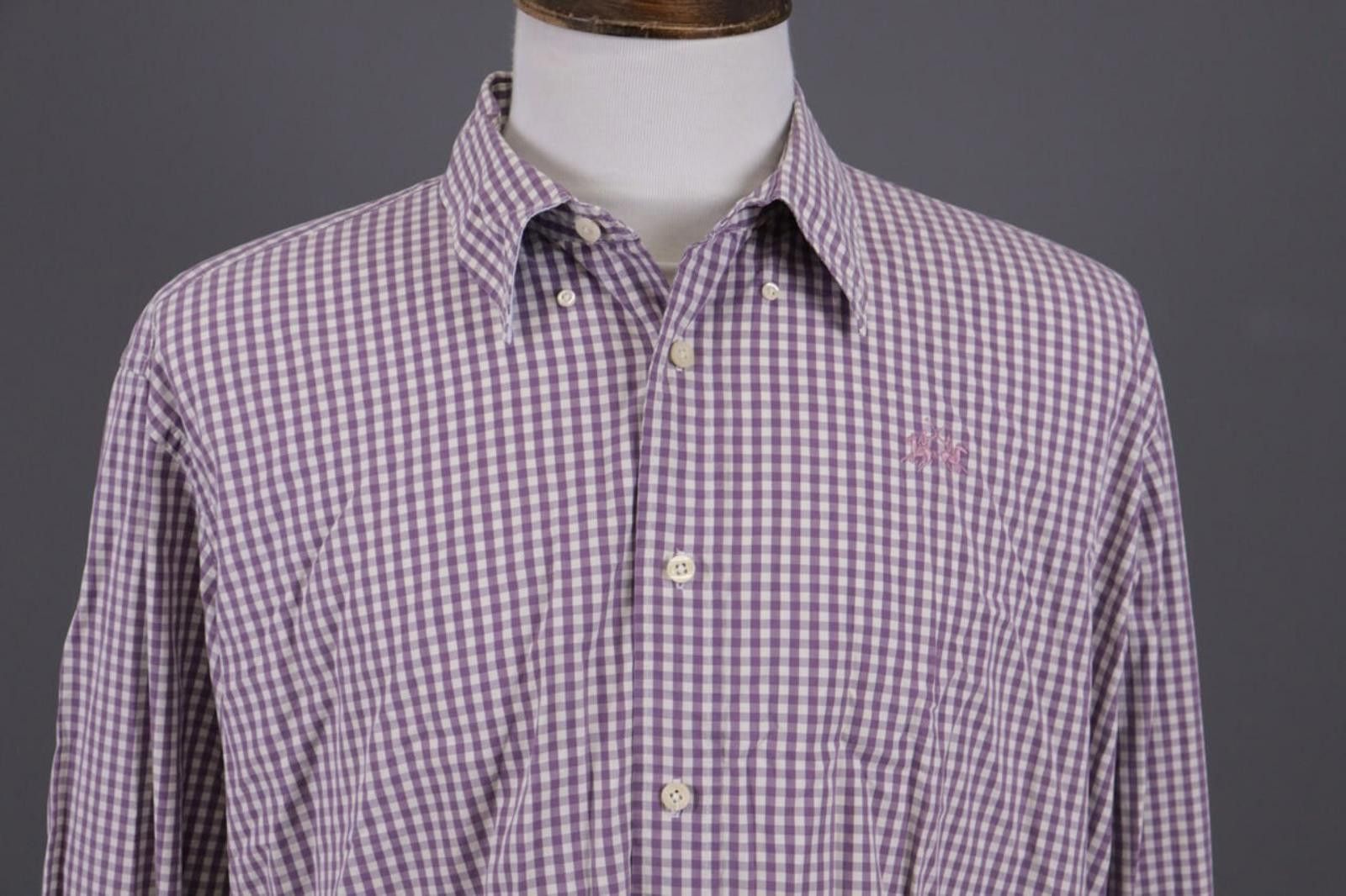 La Martina La Marina Buenos Aires Purple Check Shirt Size 3XL Size US XXL / EU 58 / 5 - 2 Thumbnail