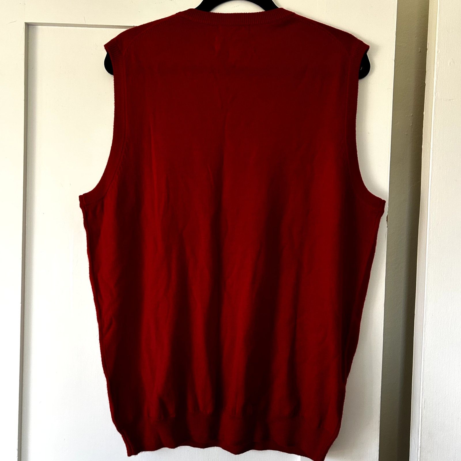 Joseph Abboud NWT Joseph Abboud classic red merino wool vest Size US L / EU 52-54 / 3 - 3 Thumbnail
