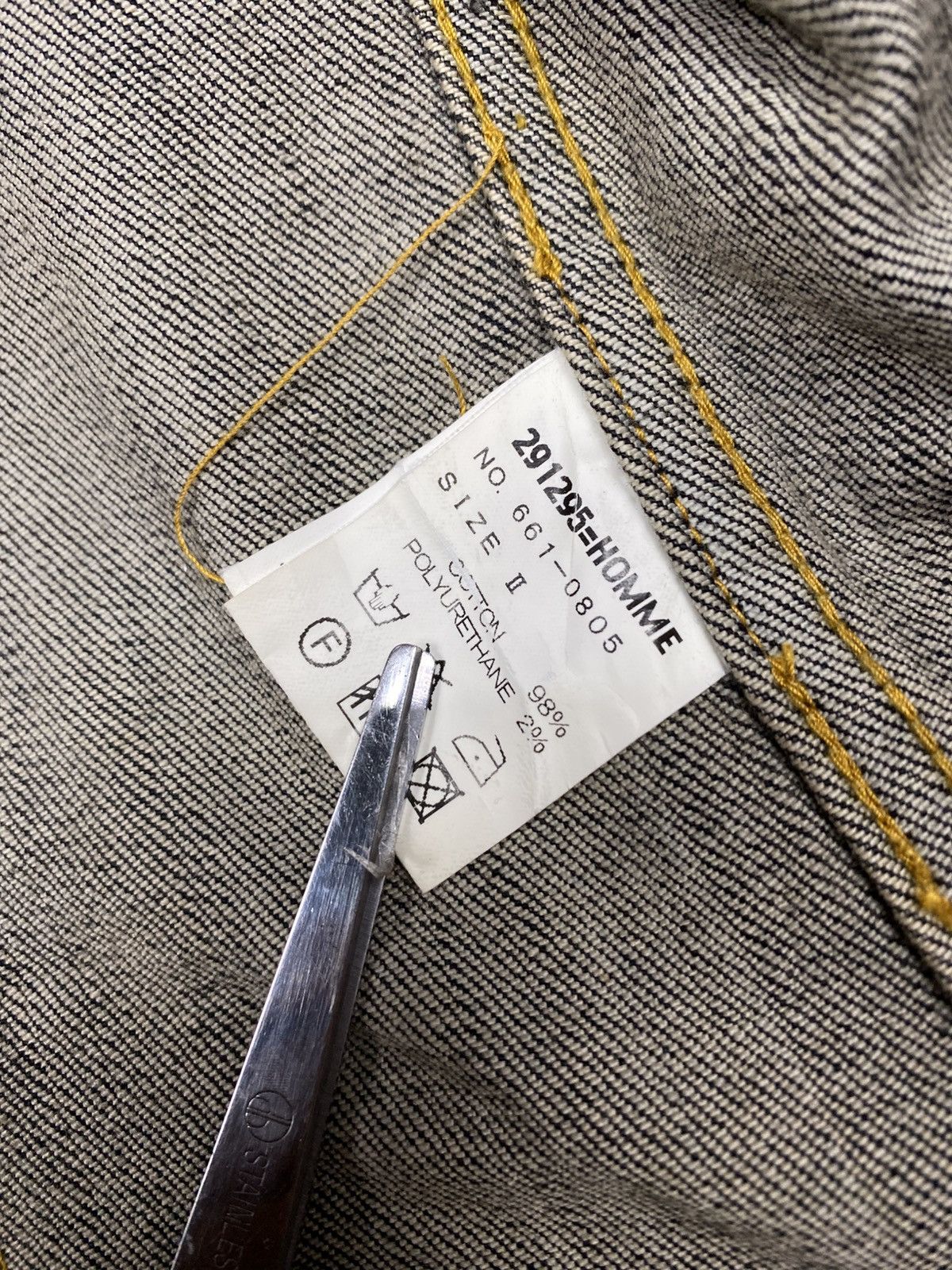 291295=Homme 291295=Homme - Ethnic Denim Jacket Size US M / EU 48-50 / 2 - 9 Thumbnail