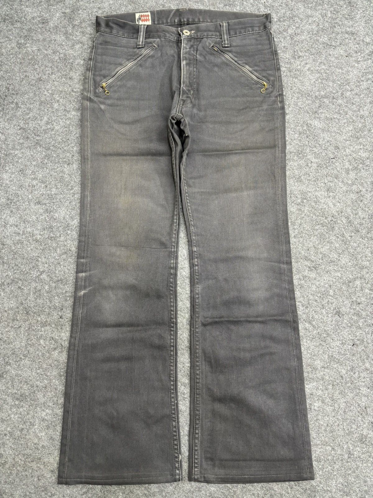 Japanese Brand 💥Flare💥WESTRIDE PSYCLE WEAR Chopper Westerner Denim F571 Size US 31 - 22 Thumbnail