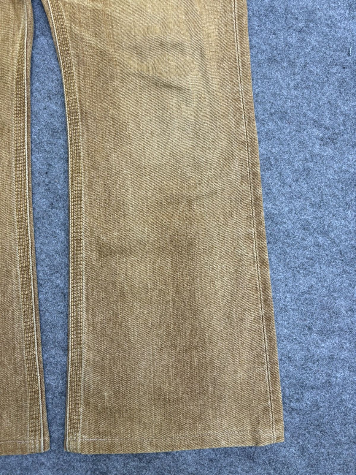 Edwin 💥Rare Colour💥Edwin 401XVS Rust Flare Cinch Back Denim F492 Size US 33 - 8 Thumbnail