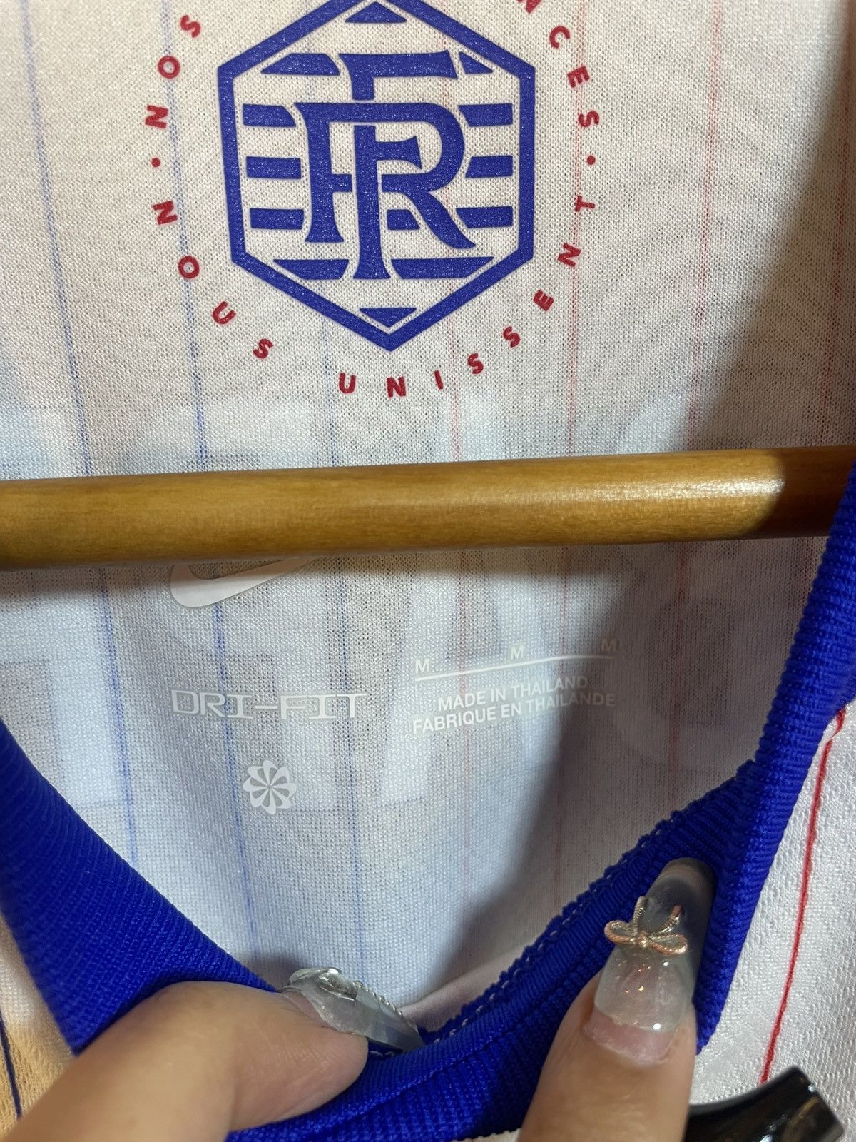 Other 2023-2024 France Football Away Kit MBAPPE 10 Size US M / EU 48-50 / 2 - 5 Thumbnail