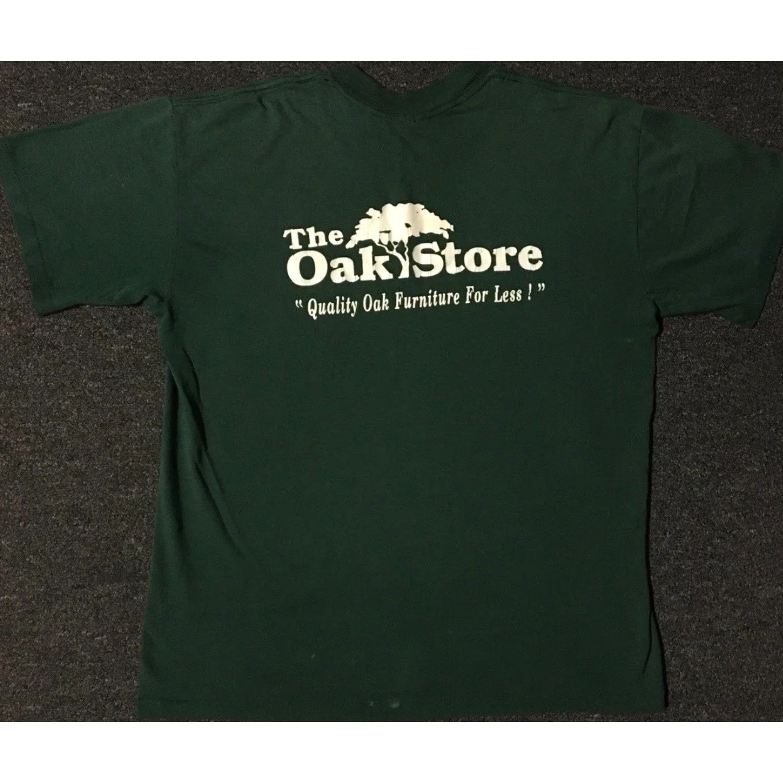 Thrasher VINTAGE 90s Faded Distress Oak Store Shirt S/M Thrashed Grunge Biker Skate Surf 80s Mens Green T-Shirt Single Stitch USA Made Size US S / EU 44-46 / 1 - 2 Thumbnail