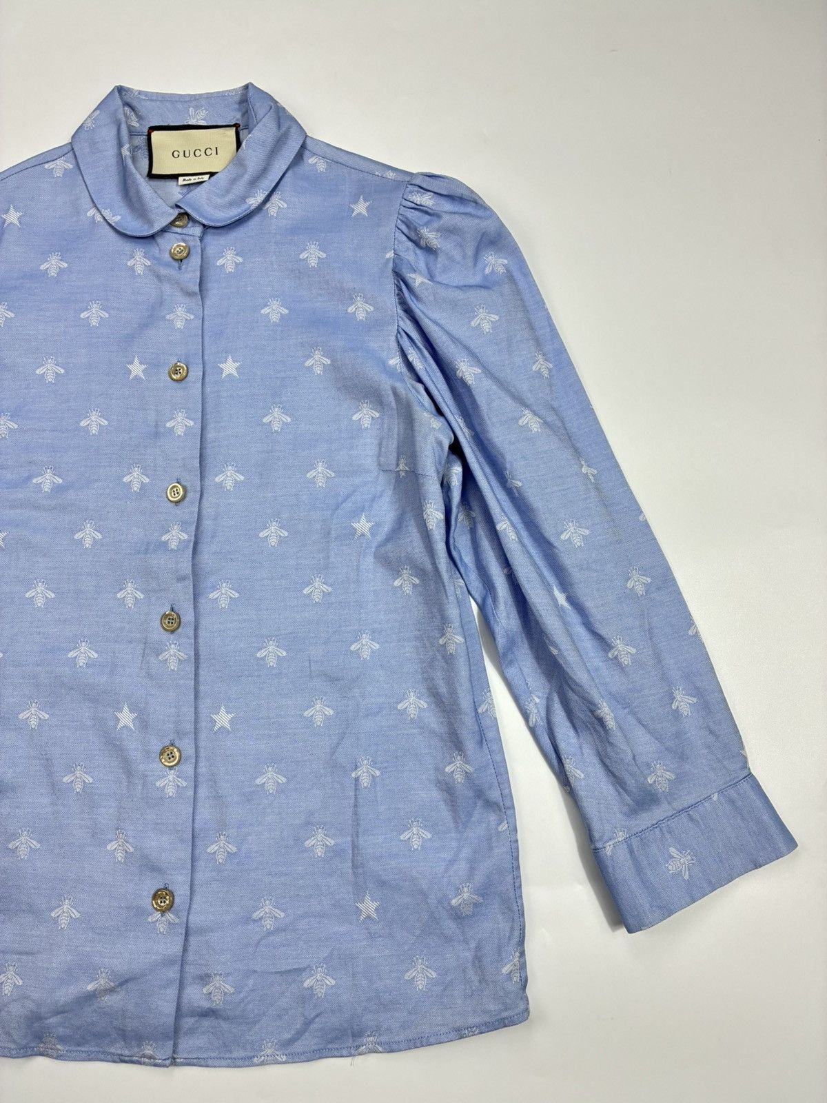 Gucci Gucci - Alessandro Michele Bee & Star Jacquard Blouse Size XS / US 0-2 / IT 36-38 - 7 Thumbnail