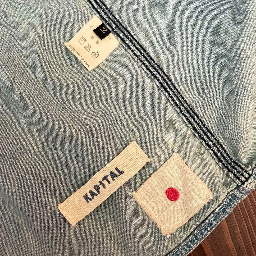 Kapital Cargo Denim Shirt Size US L / EU 52-54 / 3 - 6 Thumbnail